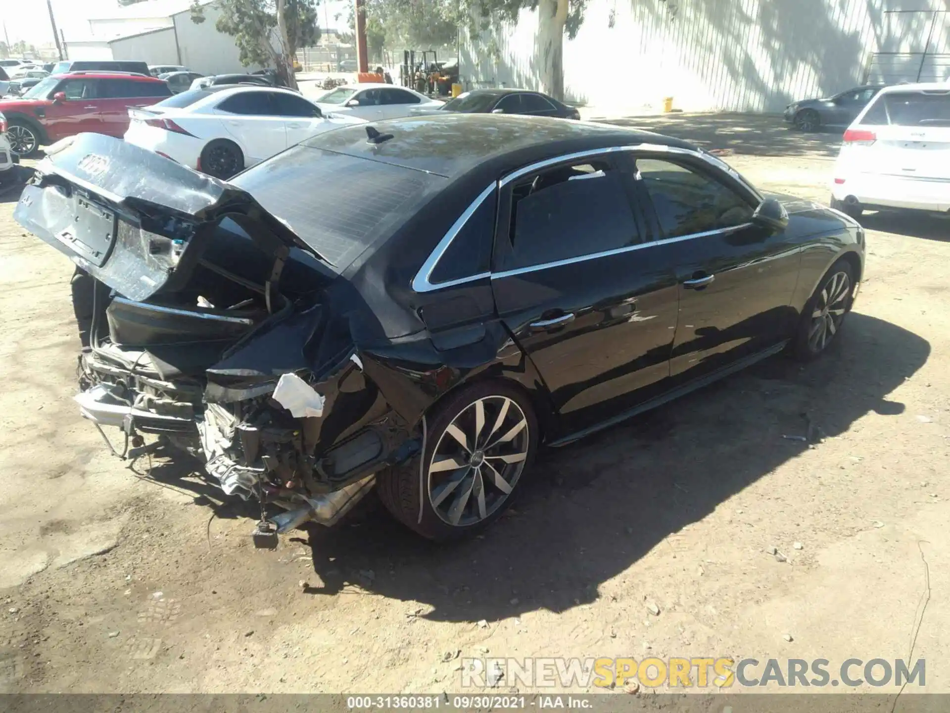 4 Photograph of a damaged car WAUBBAF45MA023869 AUDI A4 SEDAN 2021