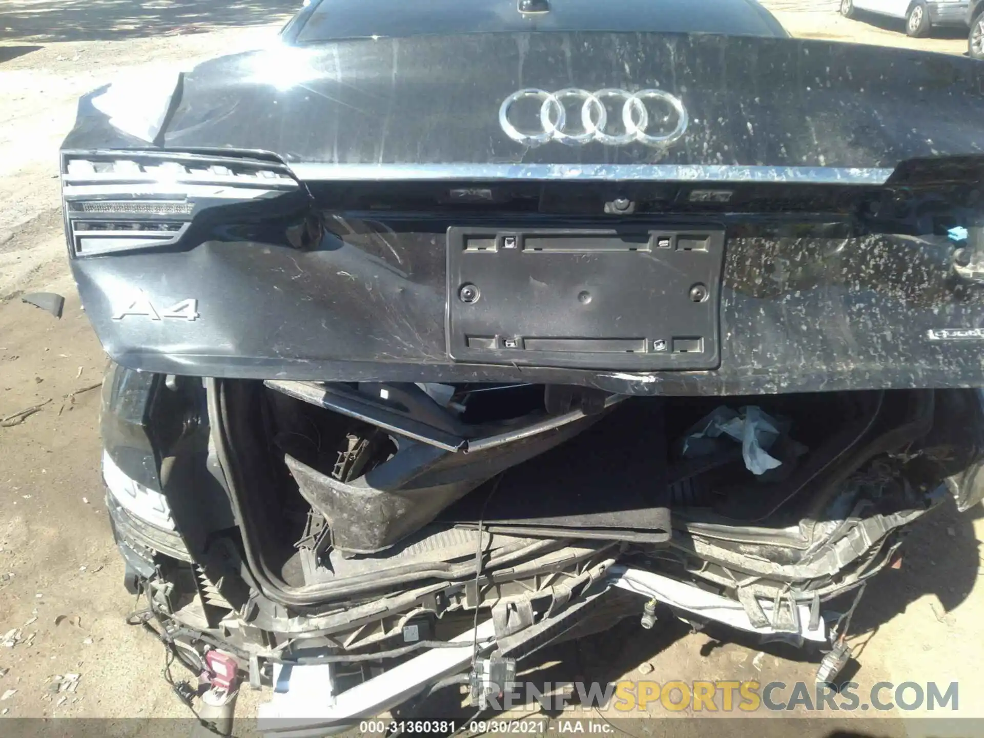 6 Photograph of a damaged car WAUBBAF45MA023869 AUDI A4 SEDAN 2021