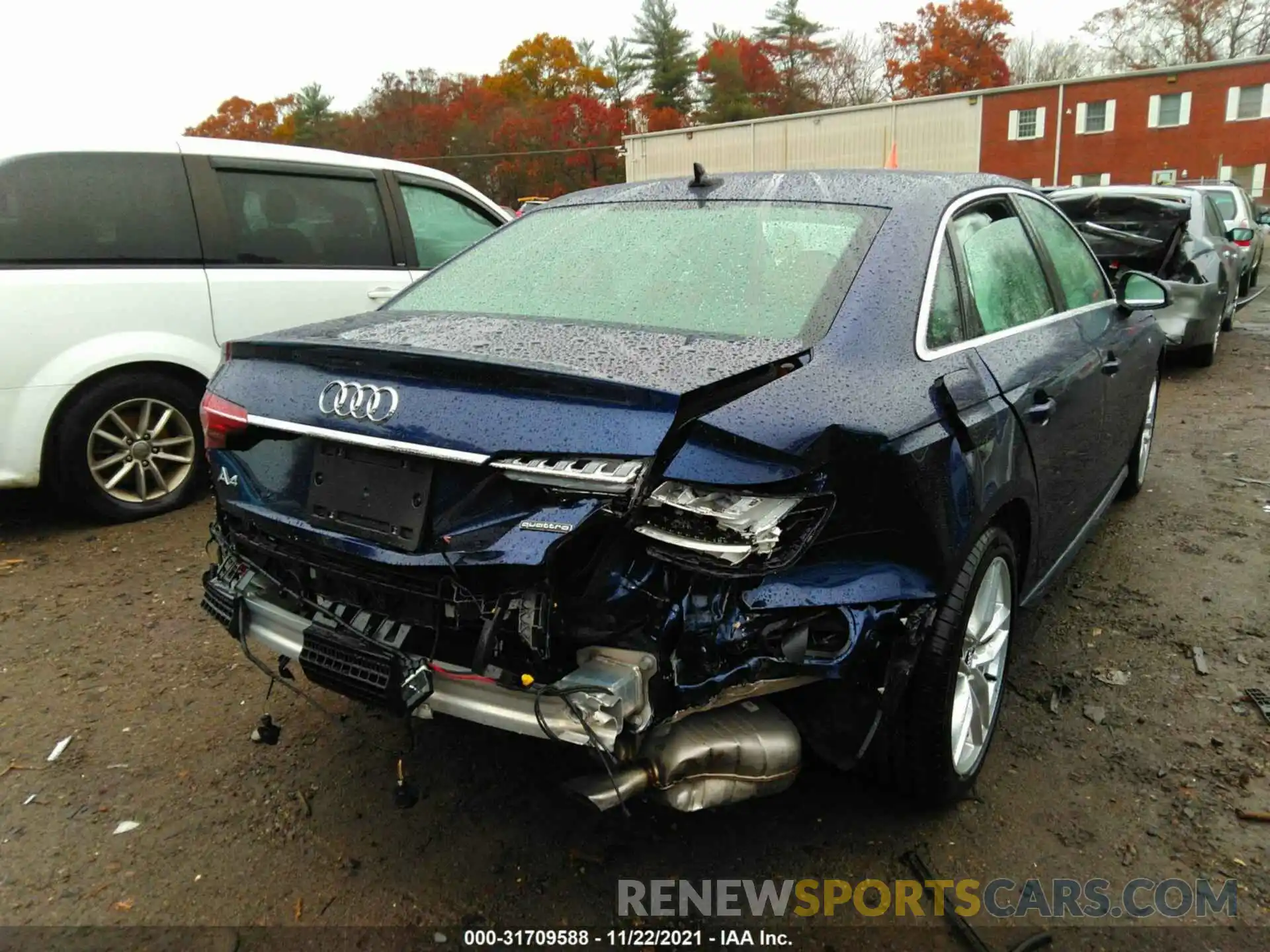 6 Photograph of a damaged car WAUDAAF45MN003612 AUDI A4 SEDAN 2021