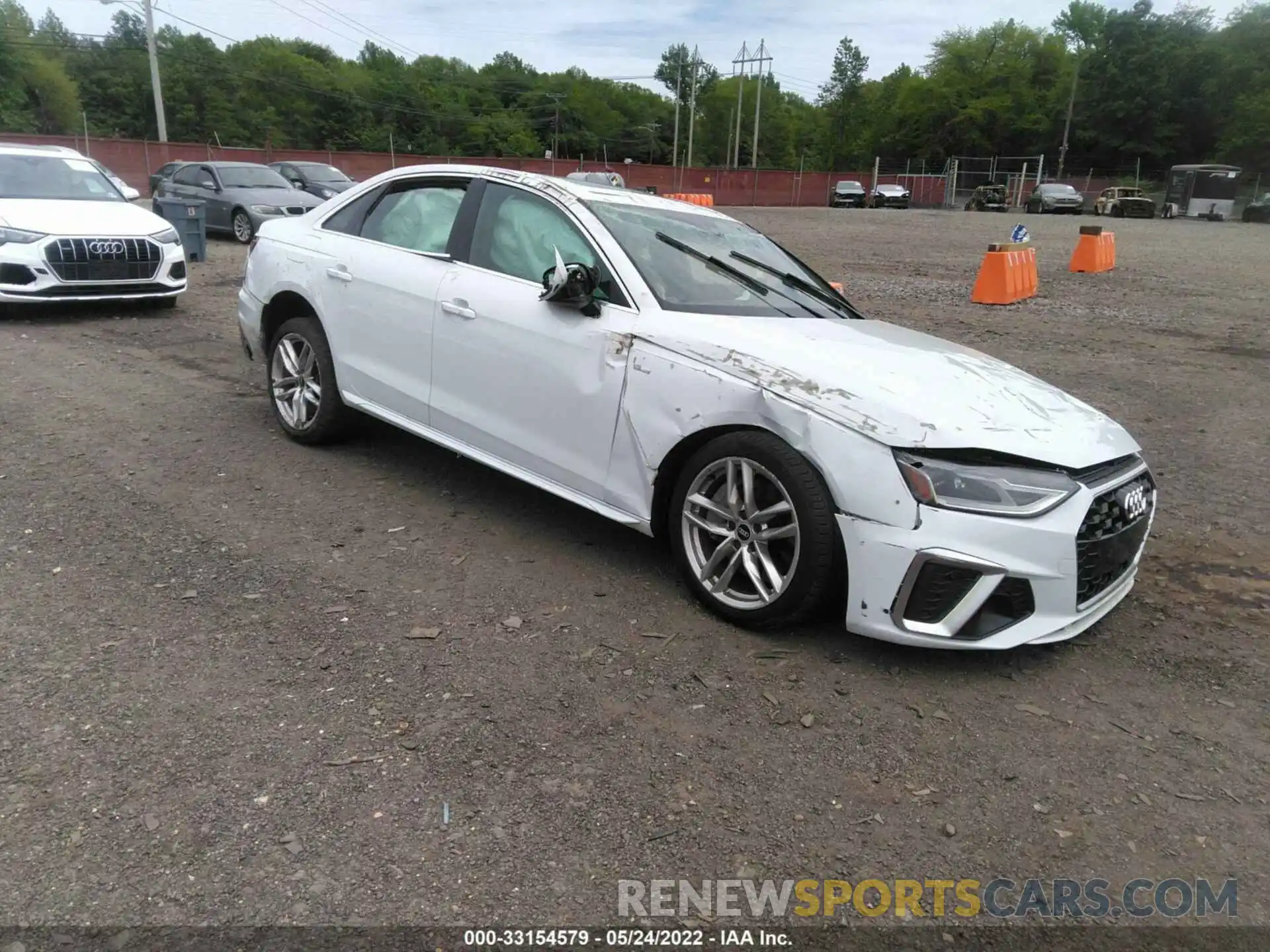 1 Photograph of a damaged car WAUDAAF46MN008561 AUDI A4 SEDAN 2021