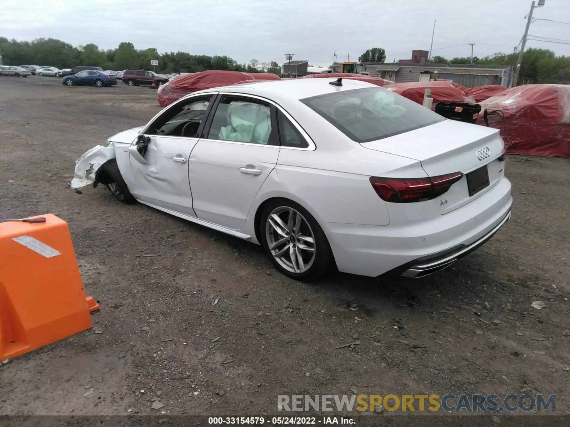 3 Photograph of a damaged car WAUDAAF46MN008561 AUDI A4 SEDAN 2021