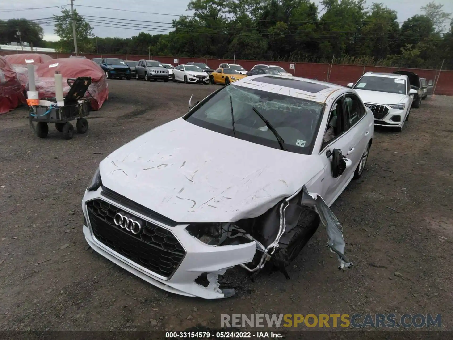 6 Photograph of a damaged car WAUDAAF46MN008561 AUDI A4 SEDAN 2021