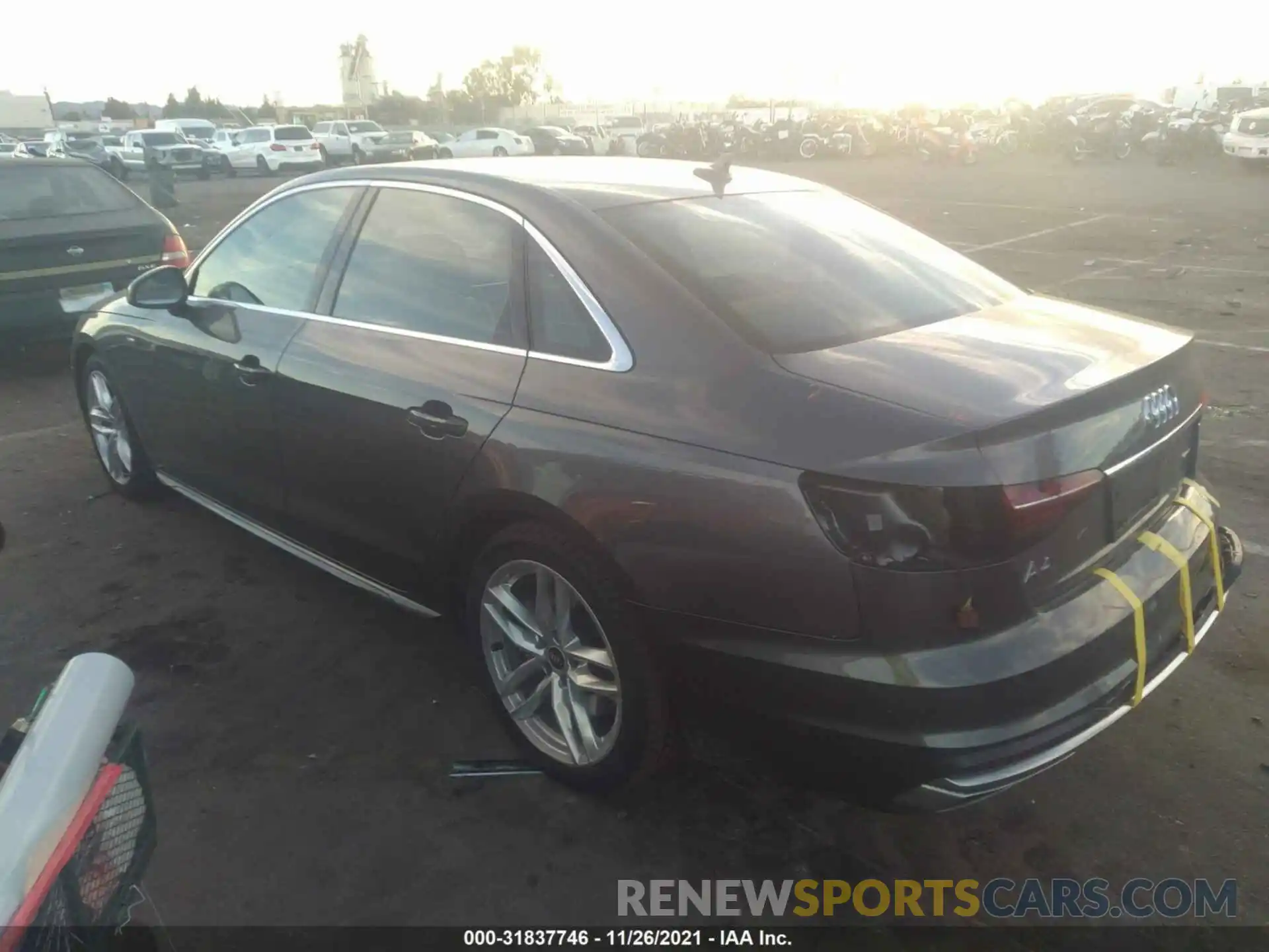 3 Photograph of a damaged car WAUDAAF49MN008473 AUDI A4 SEDAN 2021