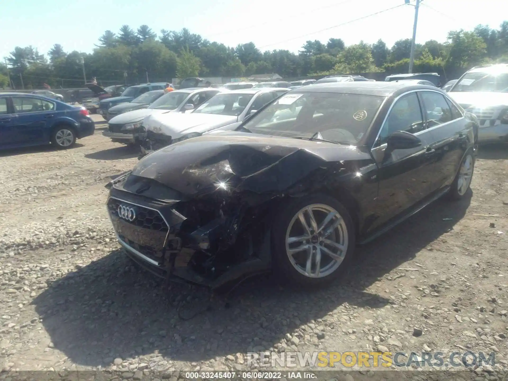 2 Photograph of a damaged car WAUDAAF4XMA022616 AUDI A4 SEDAN 2021