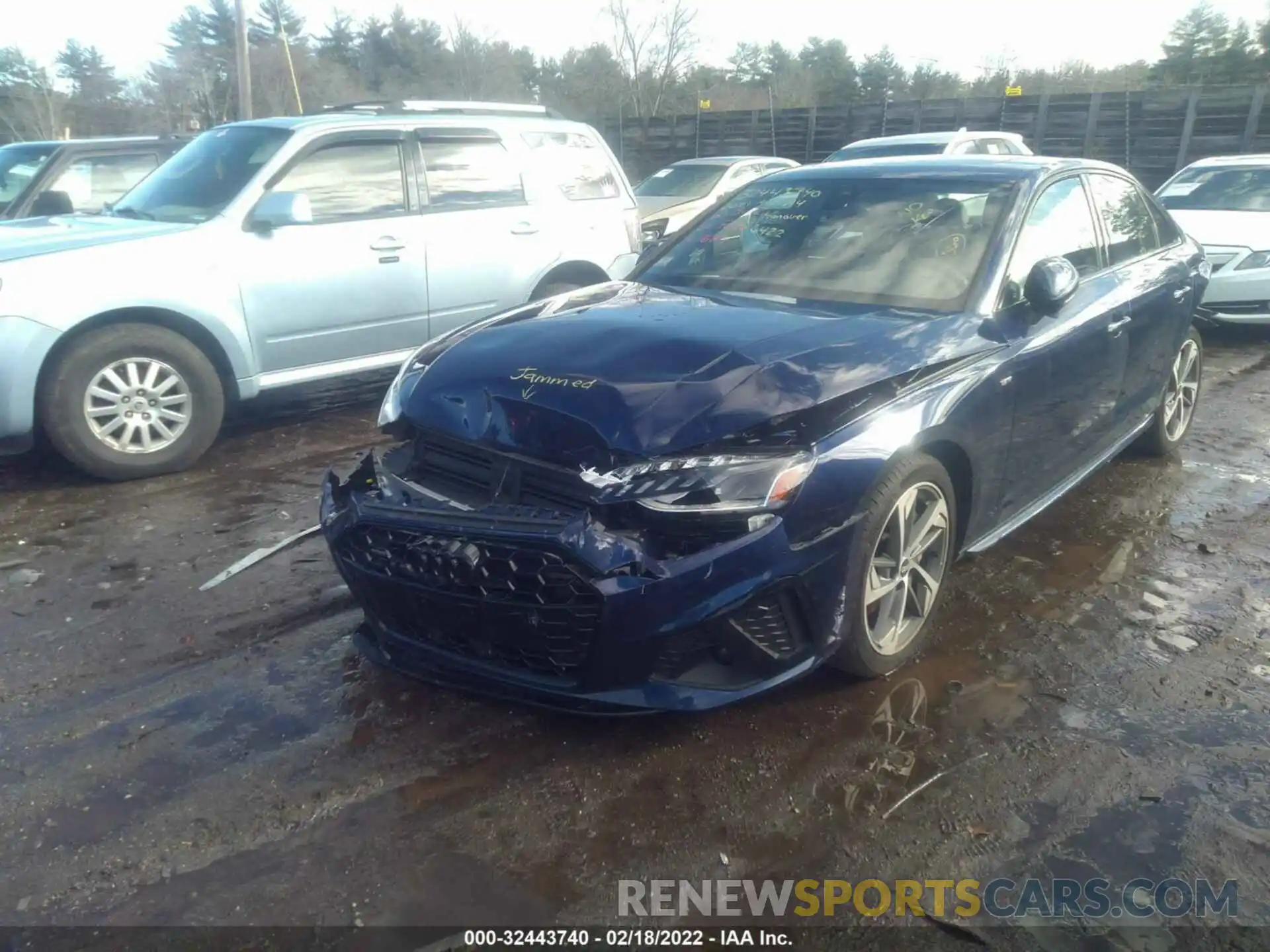 2 Photograph of a damaged car WAUEAAF40MA039316 AUDI A4 SEDAN 2021