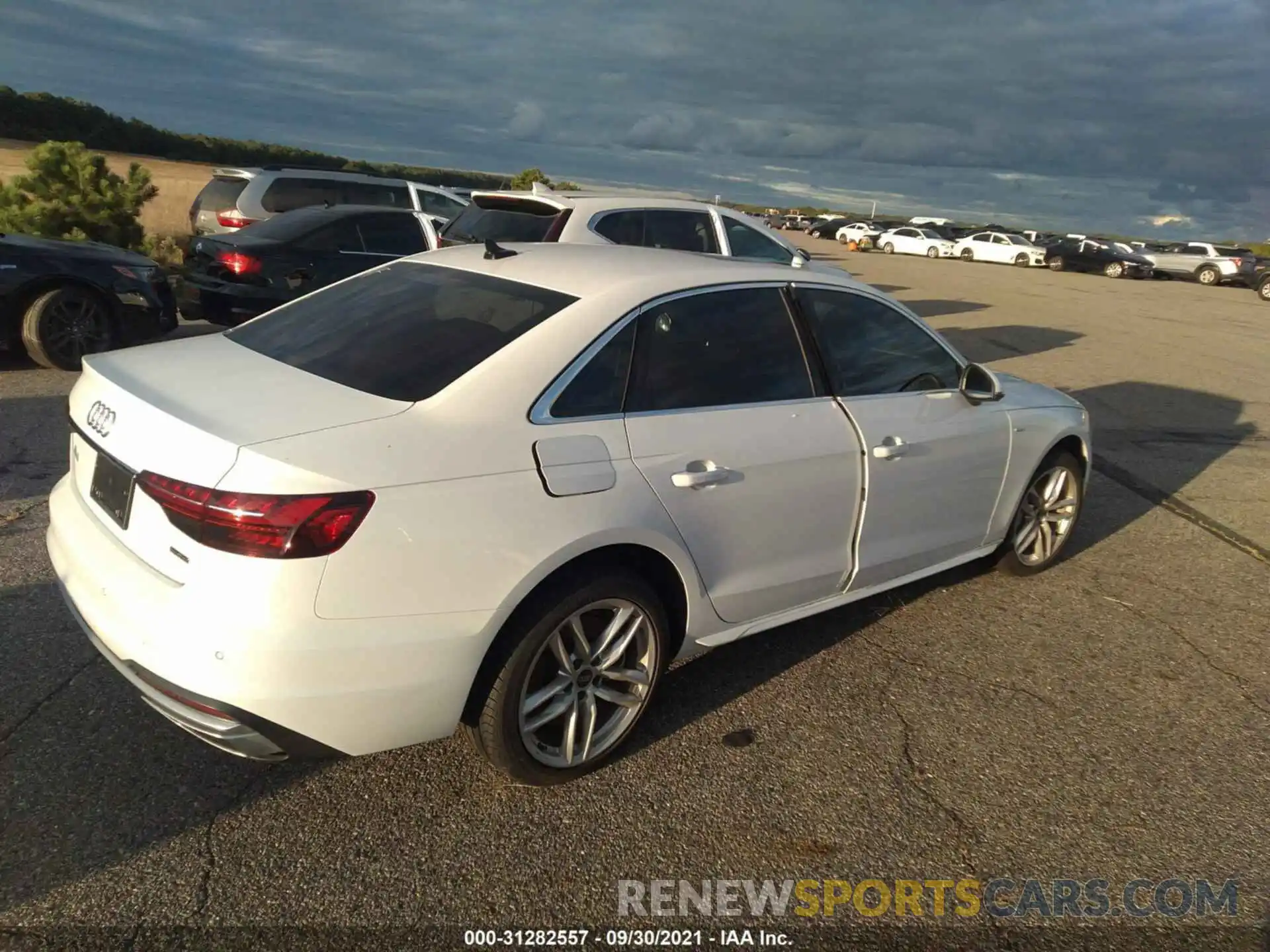 4 Photograph of a damaged car WAUEAAF41MA071384 AUDI A4 SEDAN 2021