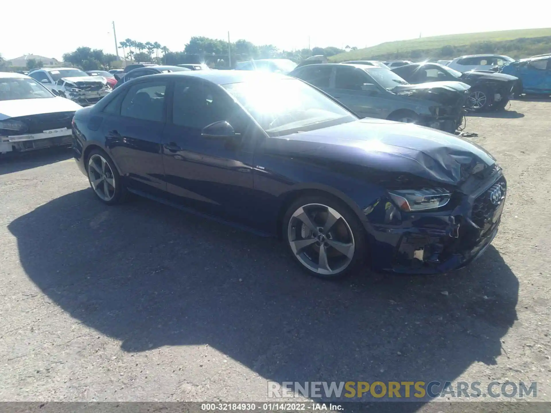 1 Photograph of a damaged car WAUEAAF42MA028687 AUDI A4 SEDAN 2021