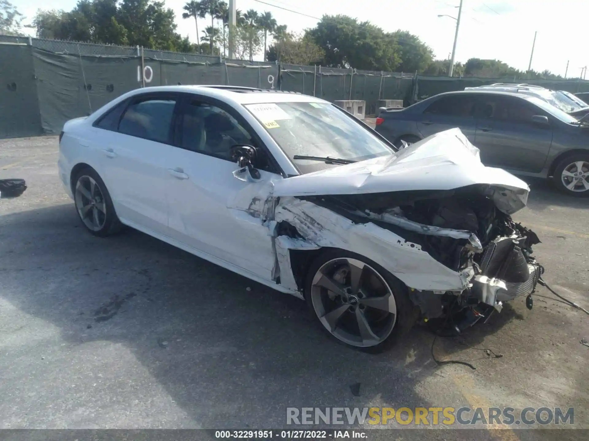 1 Photograph of a damaged car WAUEAAF43MN002706 AUDI A4 SEDAN 2021