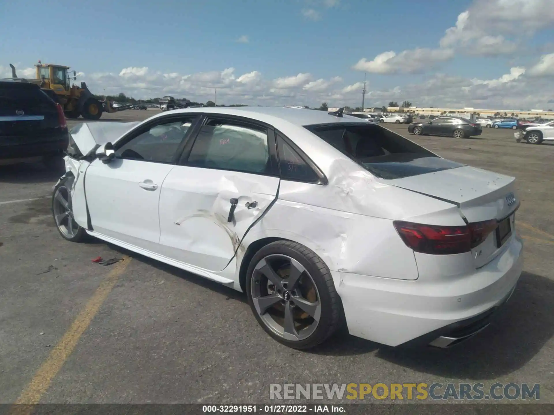 3 Photograph of a damaged car WAUEAAF43MN002706 AUDI A4 SEDAN 2021