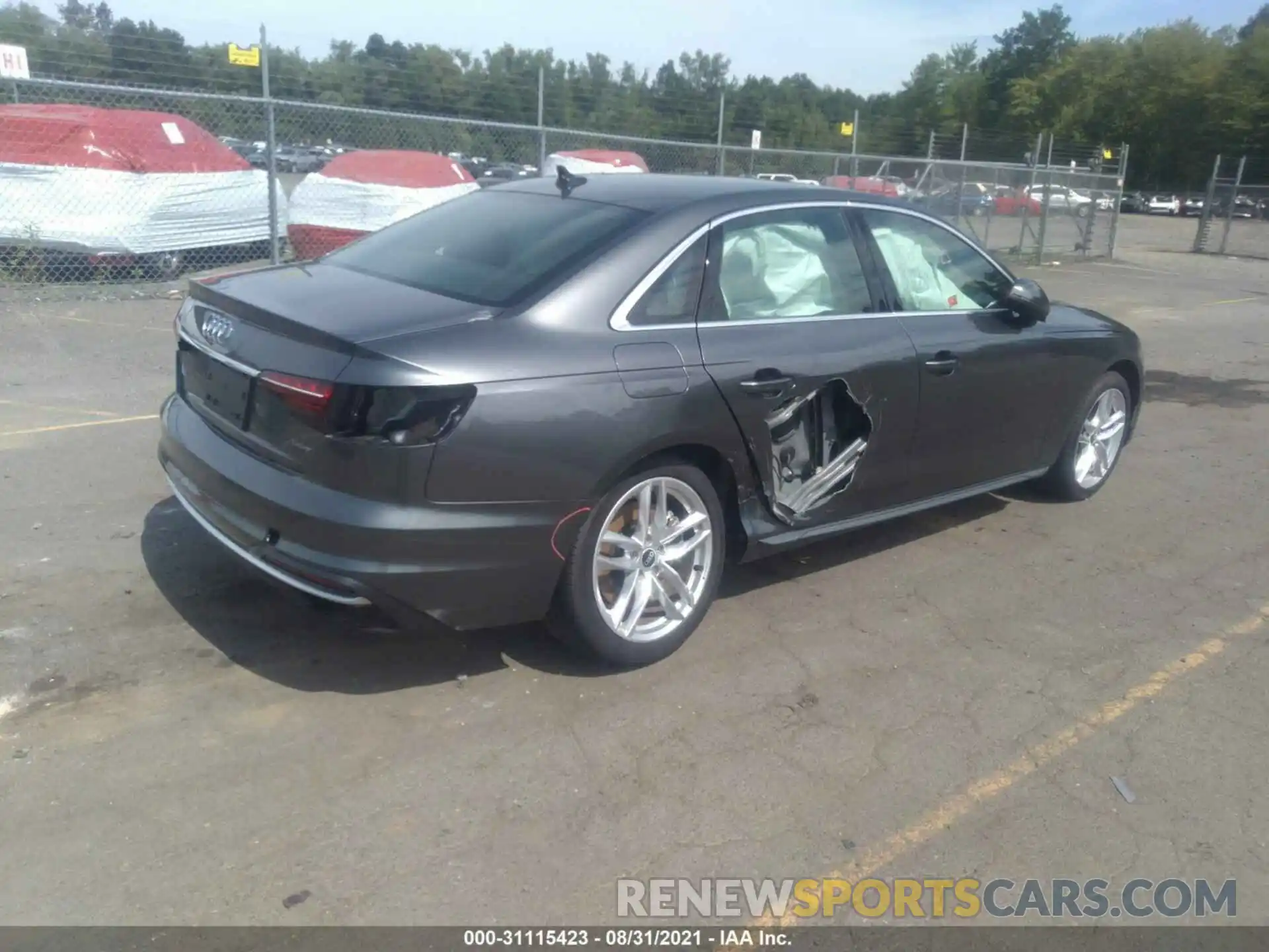 4 Photograph of a damaged car WAUEAAF45MA038615 AUDI A4 SEDAN 2021