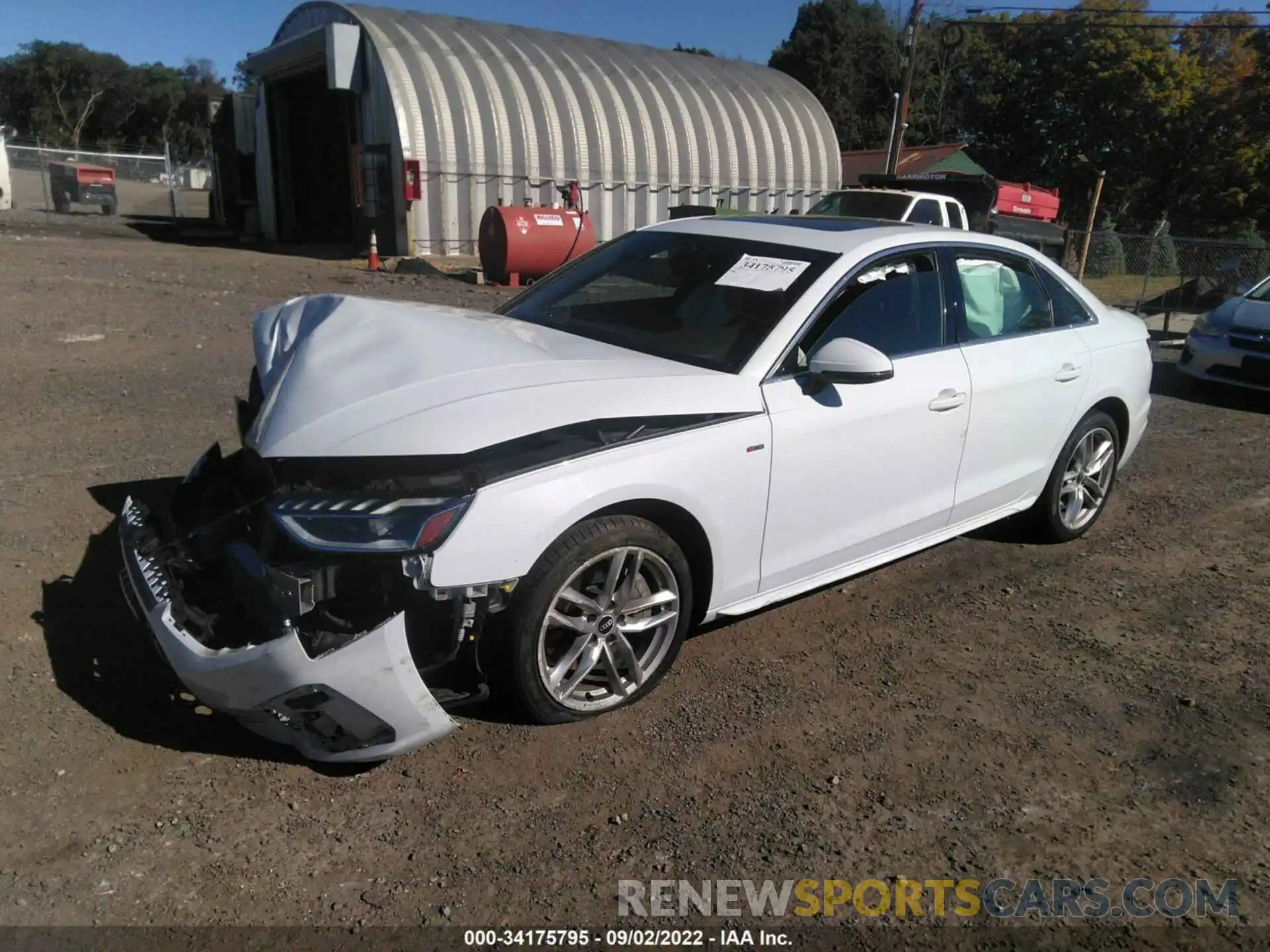 2 Photograph of a damaged car WAUEAAF46MA039174 AUDI A4 SEDAN 2021