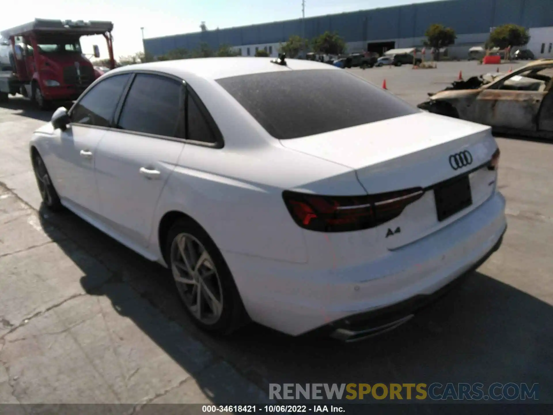 3 Photograph of a damaged car WAUEAAF46MA073633 AUDI A4 SEDAN 2021