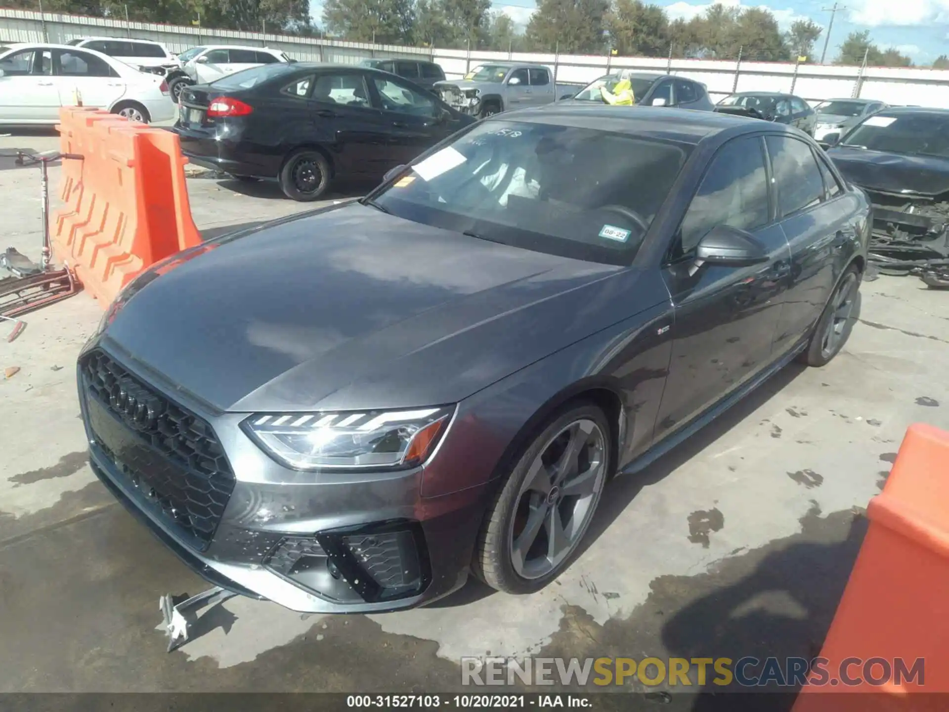 2 Photograph of a damaged car WAUEAAF46MN012260 AUDI A4 SEDAN 2021