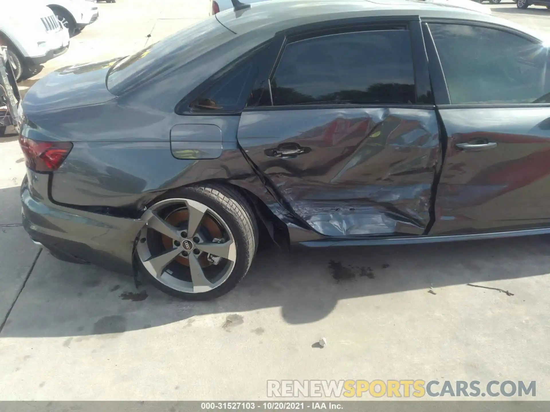 6 Photograph of a damaged car WAUEAAF46MN012260 AUDI A4 SEDAN 2021