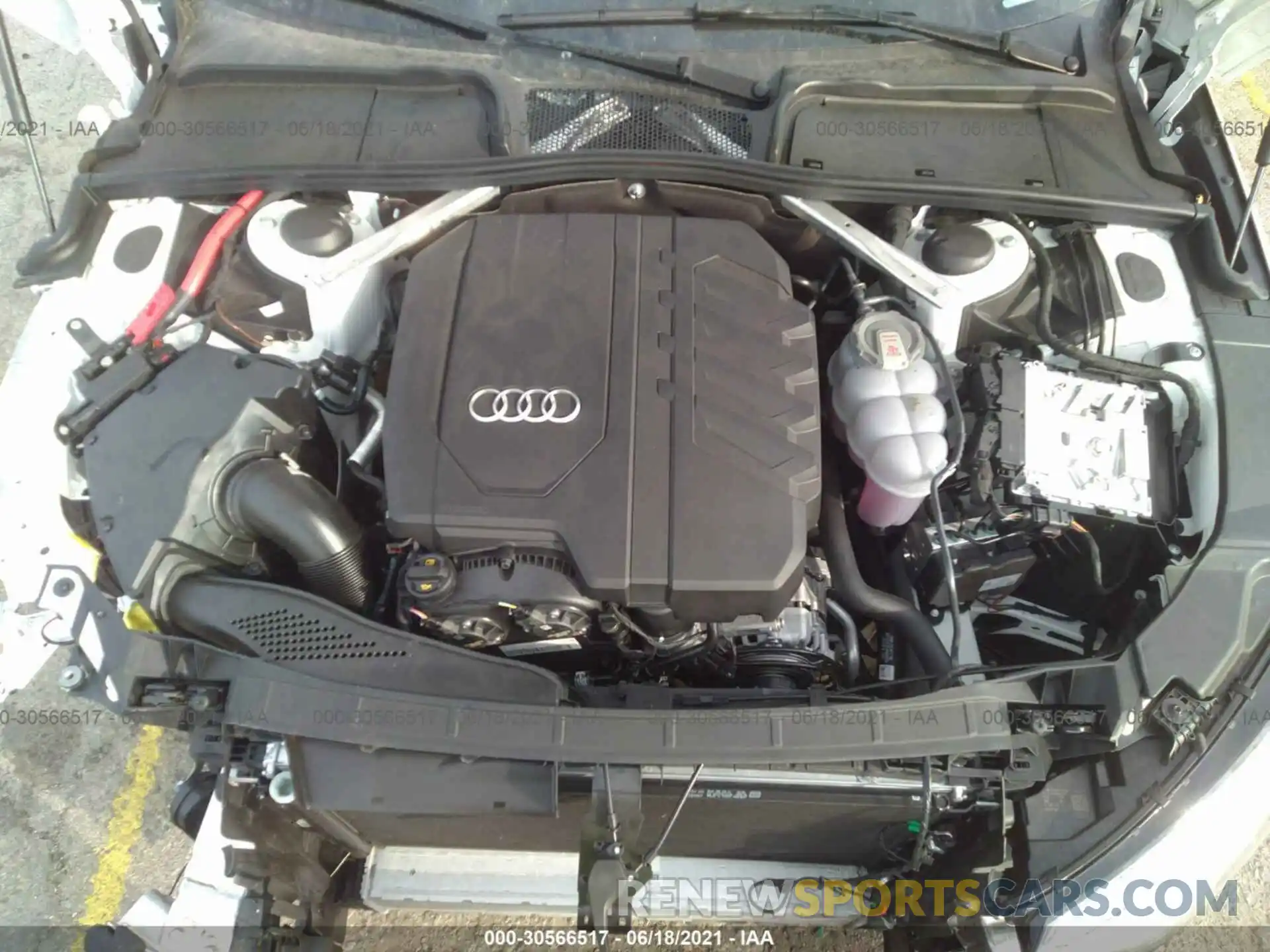 10 Фотография поврежденного автомобиля WAUEAAF47MA016549 AUDI A4 SEDAN 2021