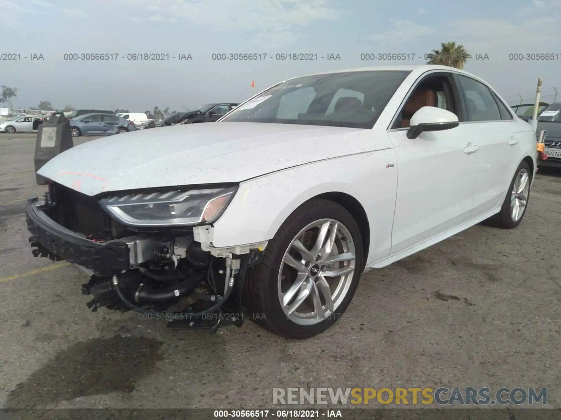 2 Photograph of a damaged car WAUEAAF47MA016549 AUDI A4 SEDAN 2021