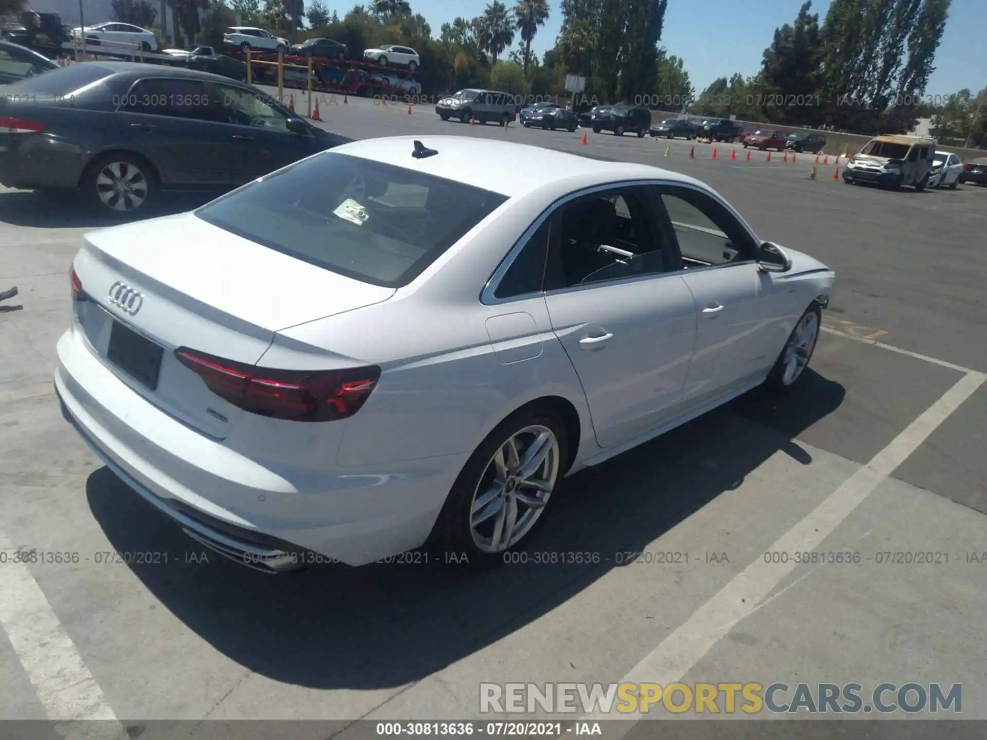 4 Photograph of a damaged car WAUEAAF48MA050516 AUDI A4 SEDAN 2021