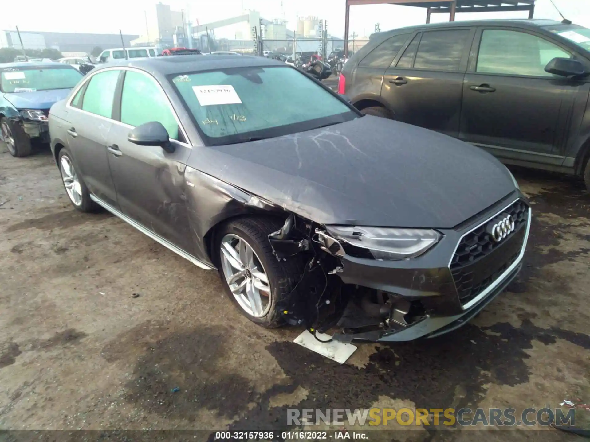 1 Photograph of a damaged car WAUEAAF48MN012146 AUDI A4 SEDAN 2021