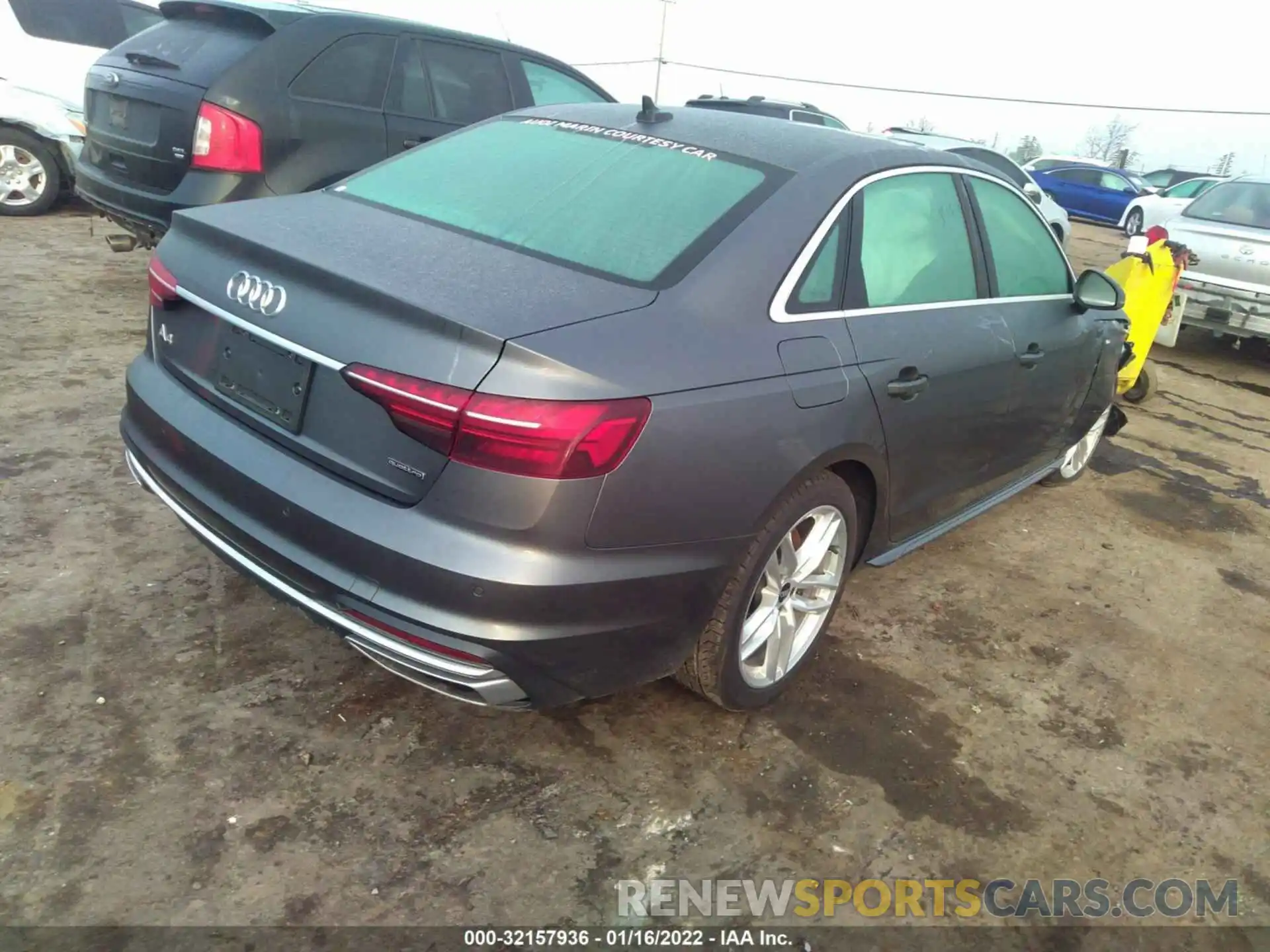 4 Фотография поврежденного автомобиля WAUEAAF48MN012146 AUDI A4 SEDAN 2021