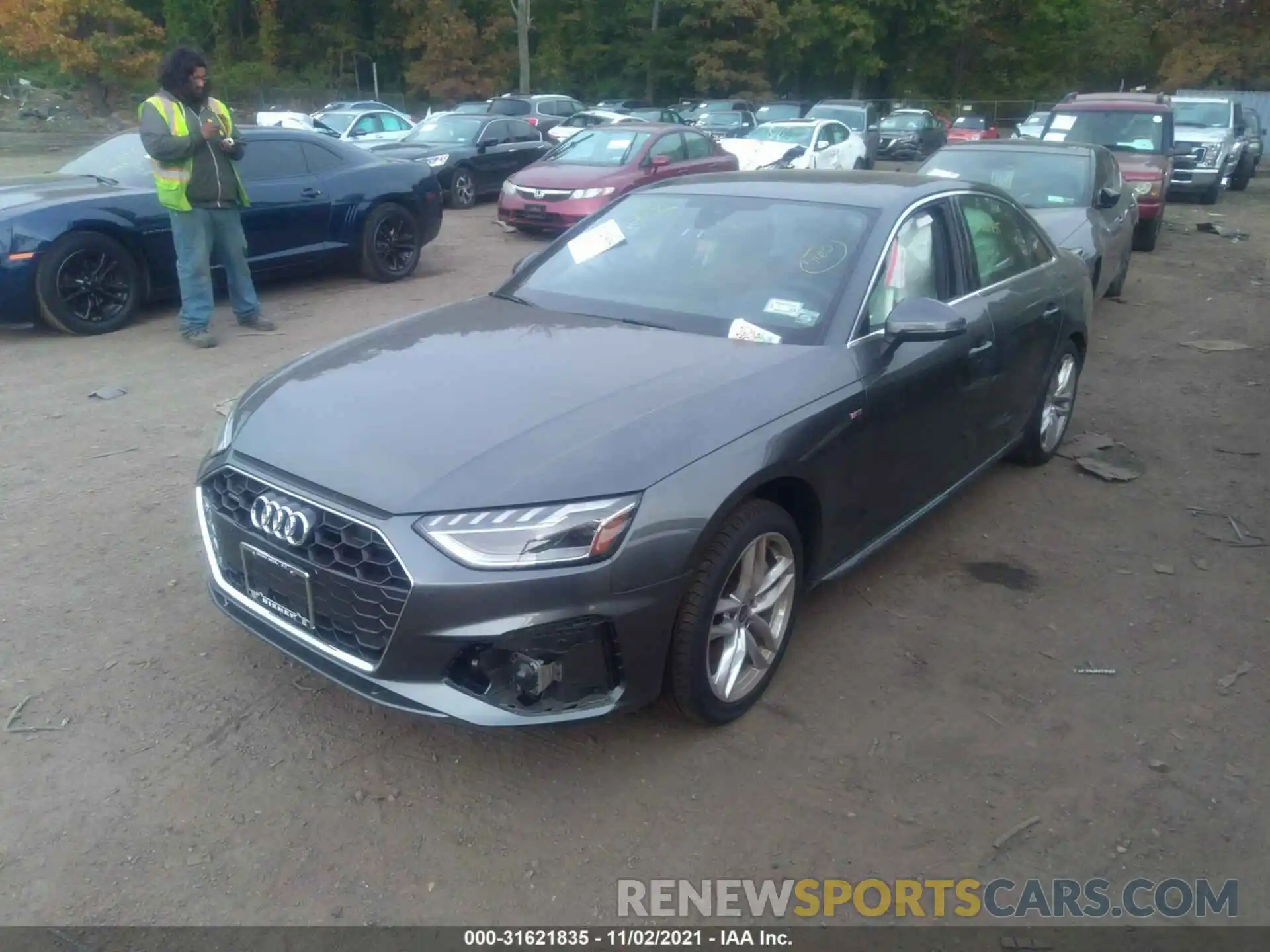 2 Photograph of a damaged car WAUEAAF49MA069222 AUDI A4 SEDAN 2021