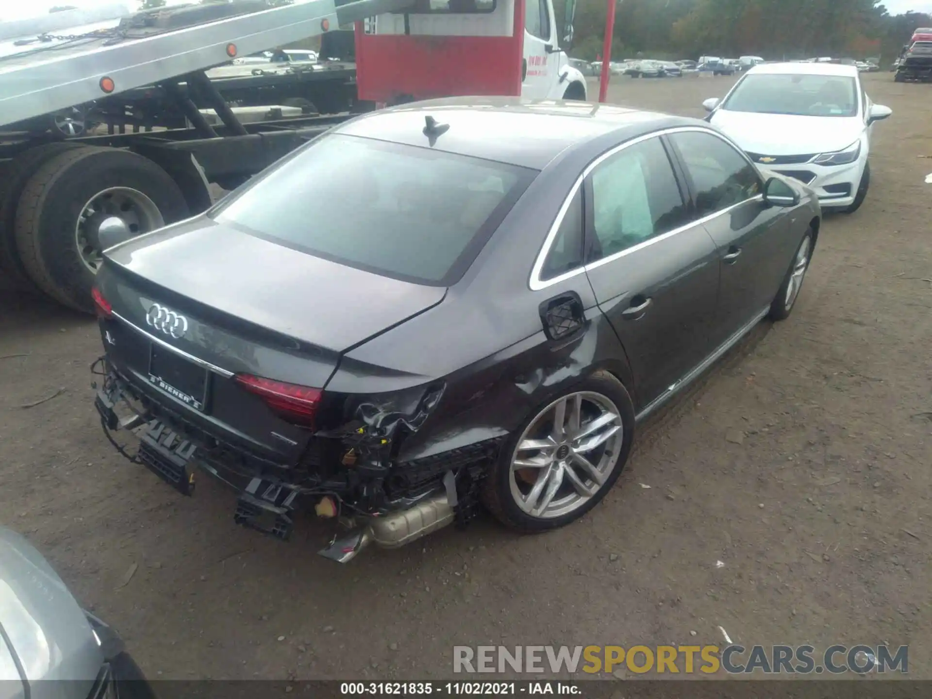 4 Photograph of a damaged car WAUEAAF49MA069222 AUDI A4 SEDAN 2021