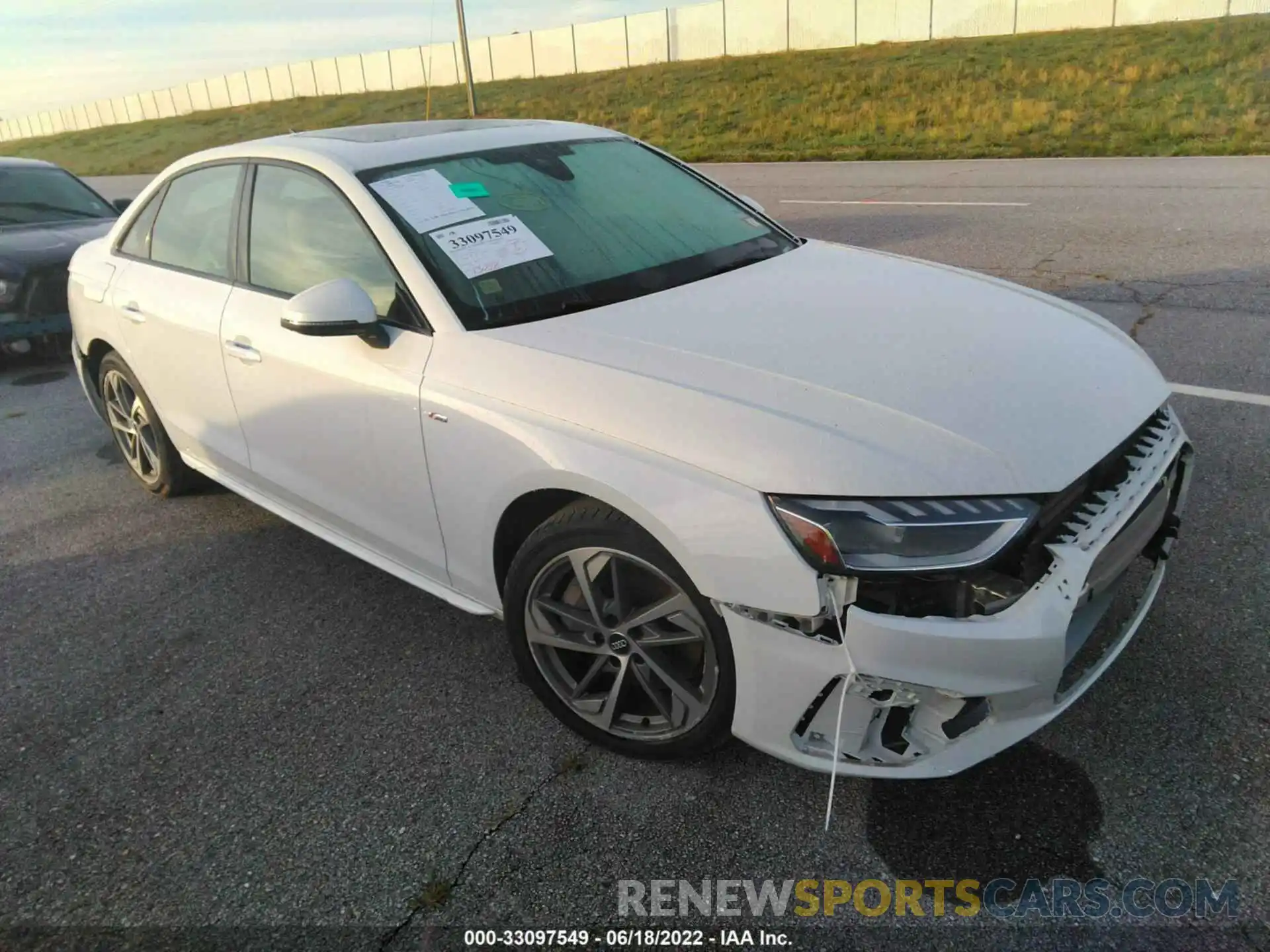 1 Photograph of a damaged car WAUEAAF4XMA012771 AUDI A4 SEDAN 2021