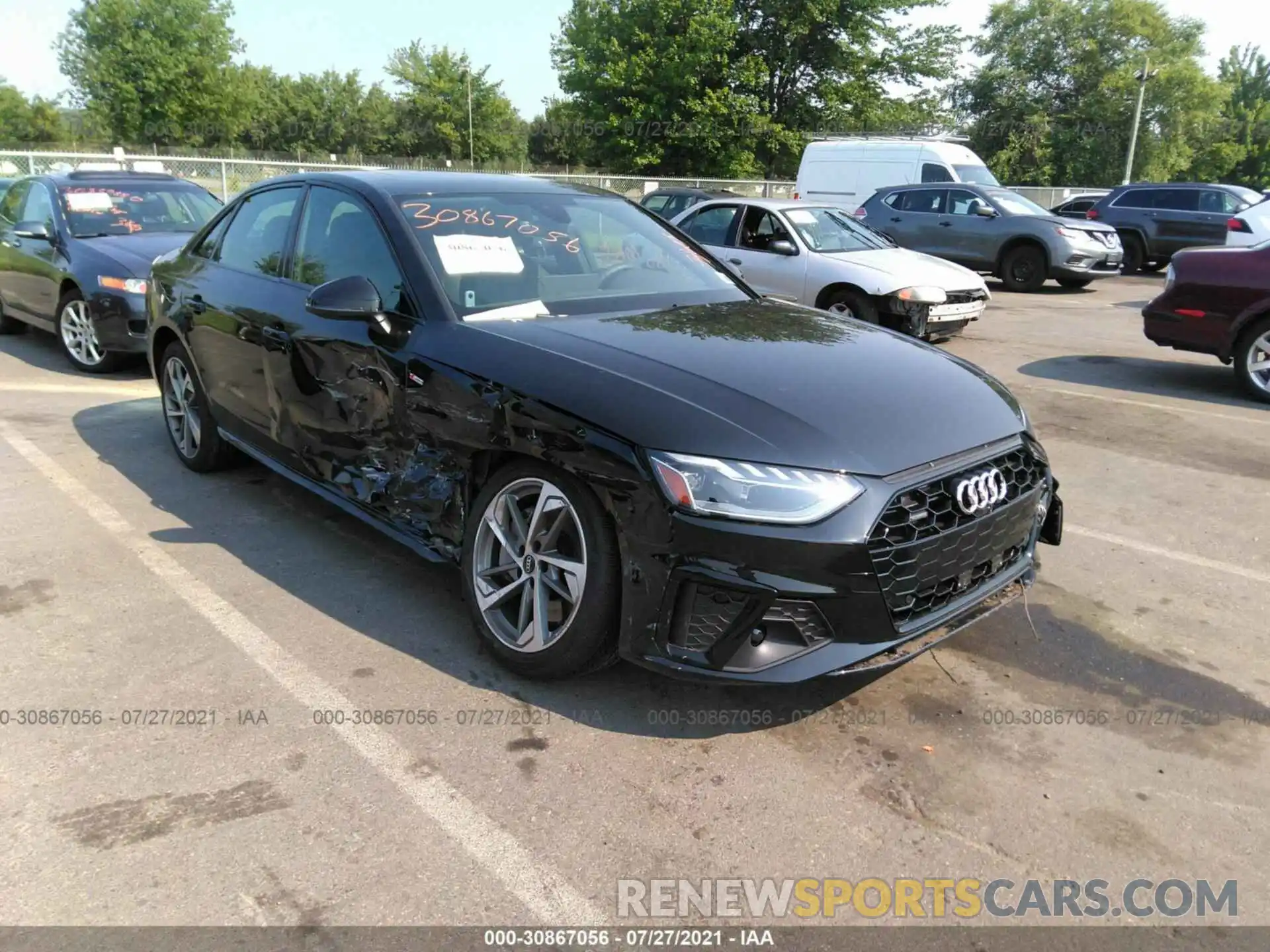 1 Photograph of a damaged car WAUEAAF4XMA031692 AUDI A4 SEDAN 2021