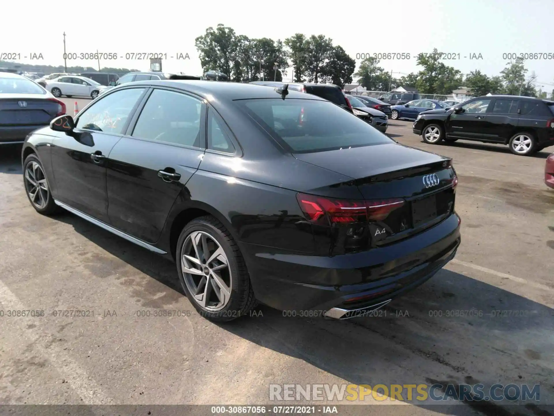 3 Фотография поврежденного автомобиля WAUEAAF4XMA031692 AUDI A4 SEDAN 2021