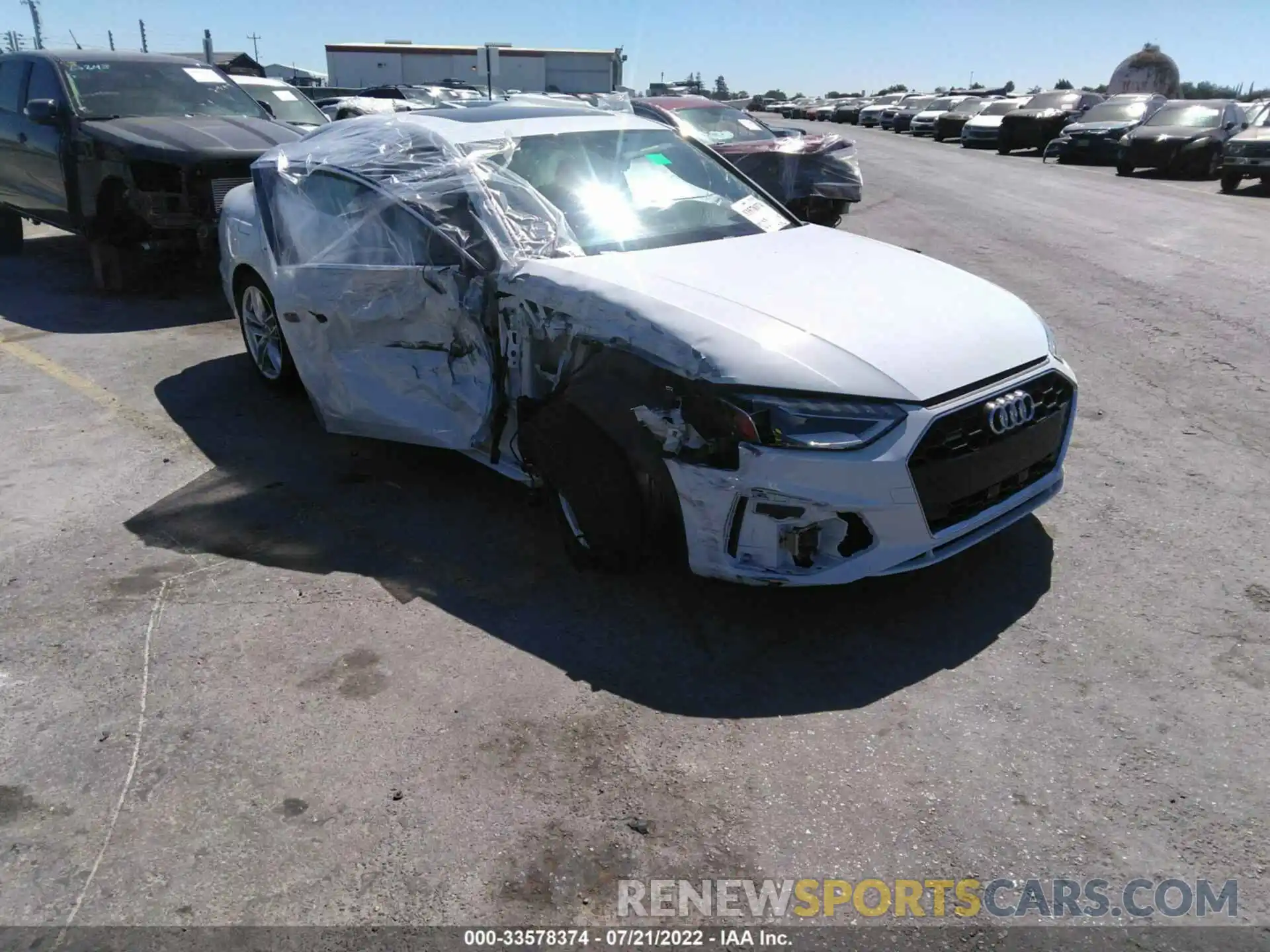 1 Photograph of a damaged car WAUEAAF4XMA039243 AUDI A4 SEDAN 2021