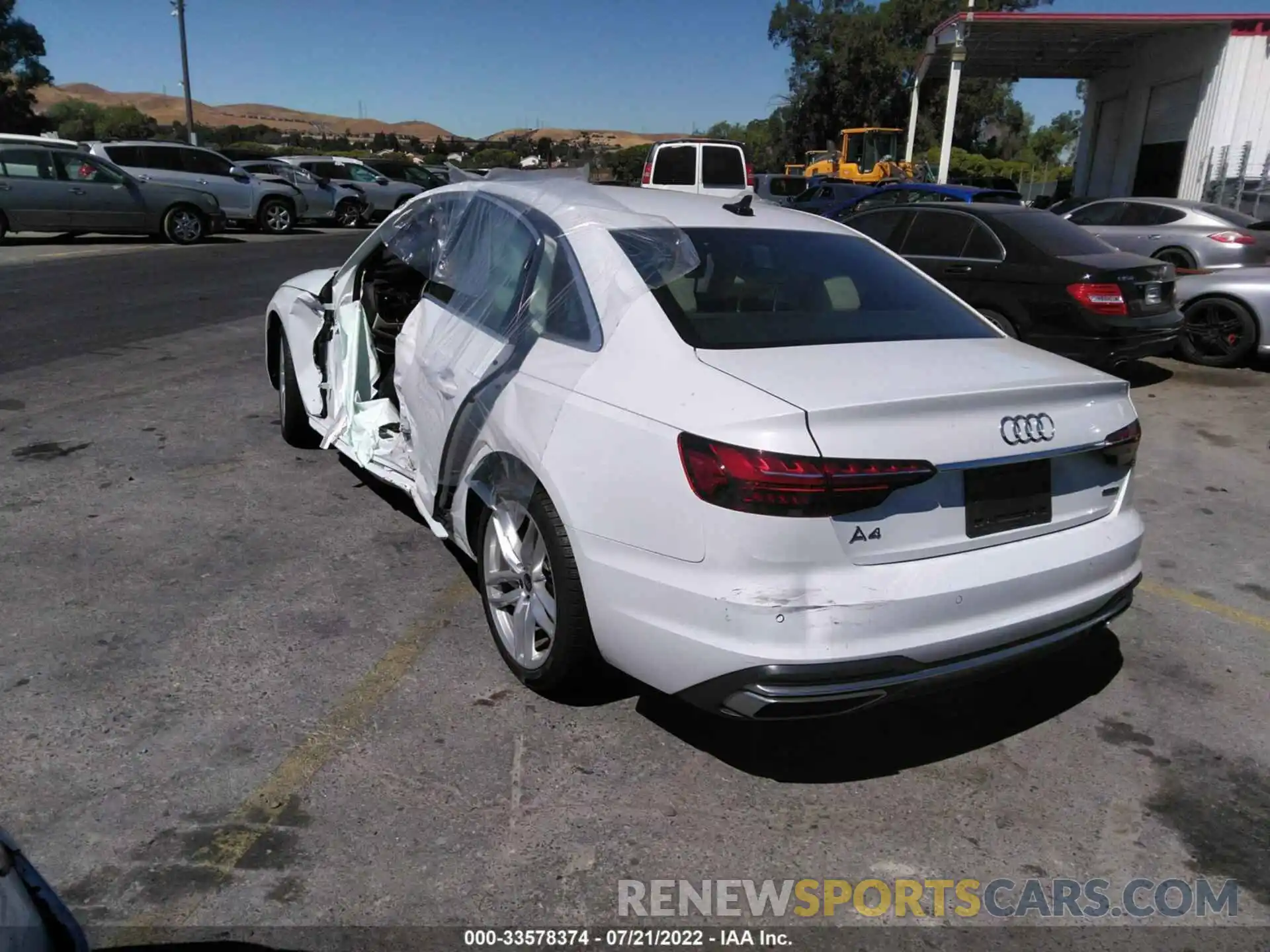 3 Photograph of a damaged car WAUEAAF4XMA039243 AUDI A4 SEDAN 2021