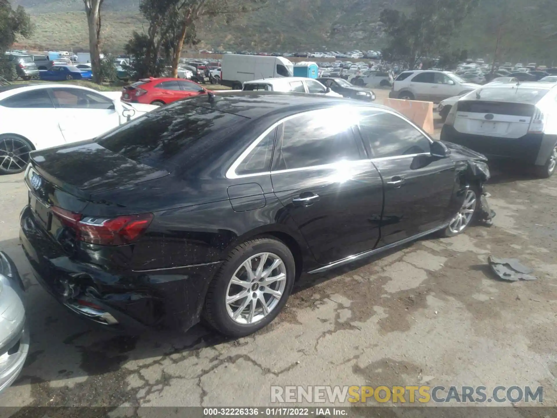 4 Photograph of a damaged car WAUABAF44NA002251 AUDI A4 SEDAN 2022