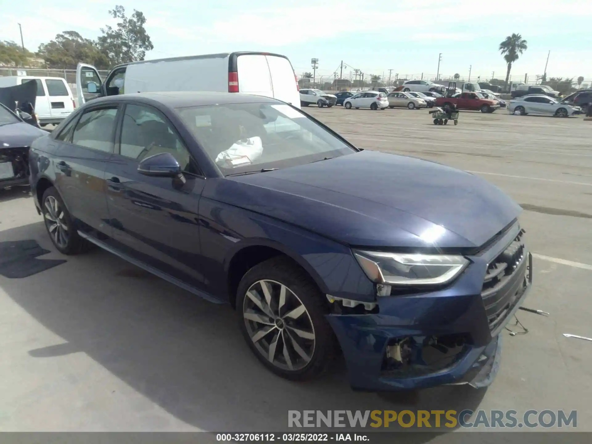 1 Photograph of a damaged car WAUBBAF49NA006610 AUDI A4 SEDAN 2022