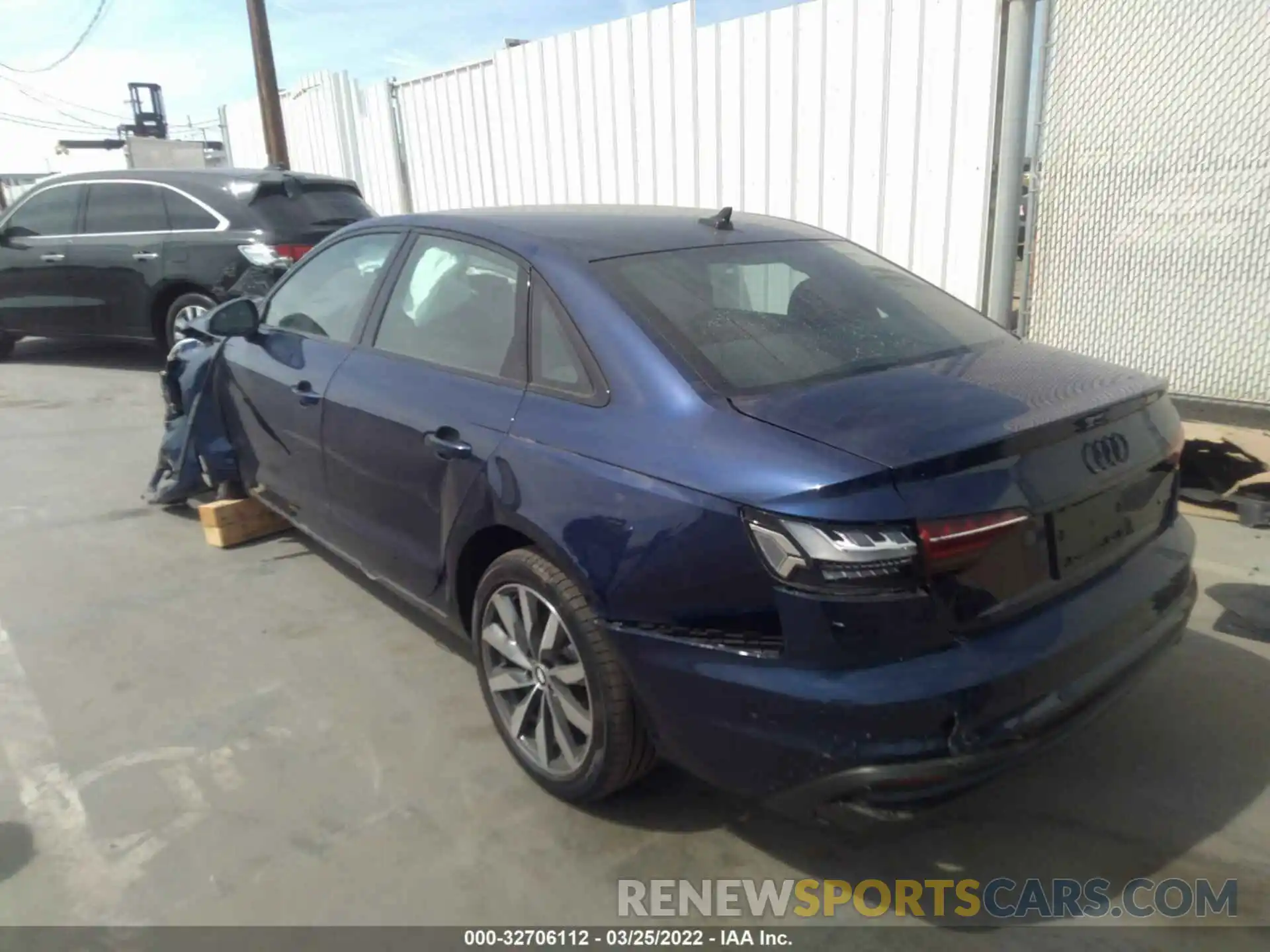 3 Photograph of a damaged car WAUBBAF49NA006610 AUDI A4 SEDAN 2022