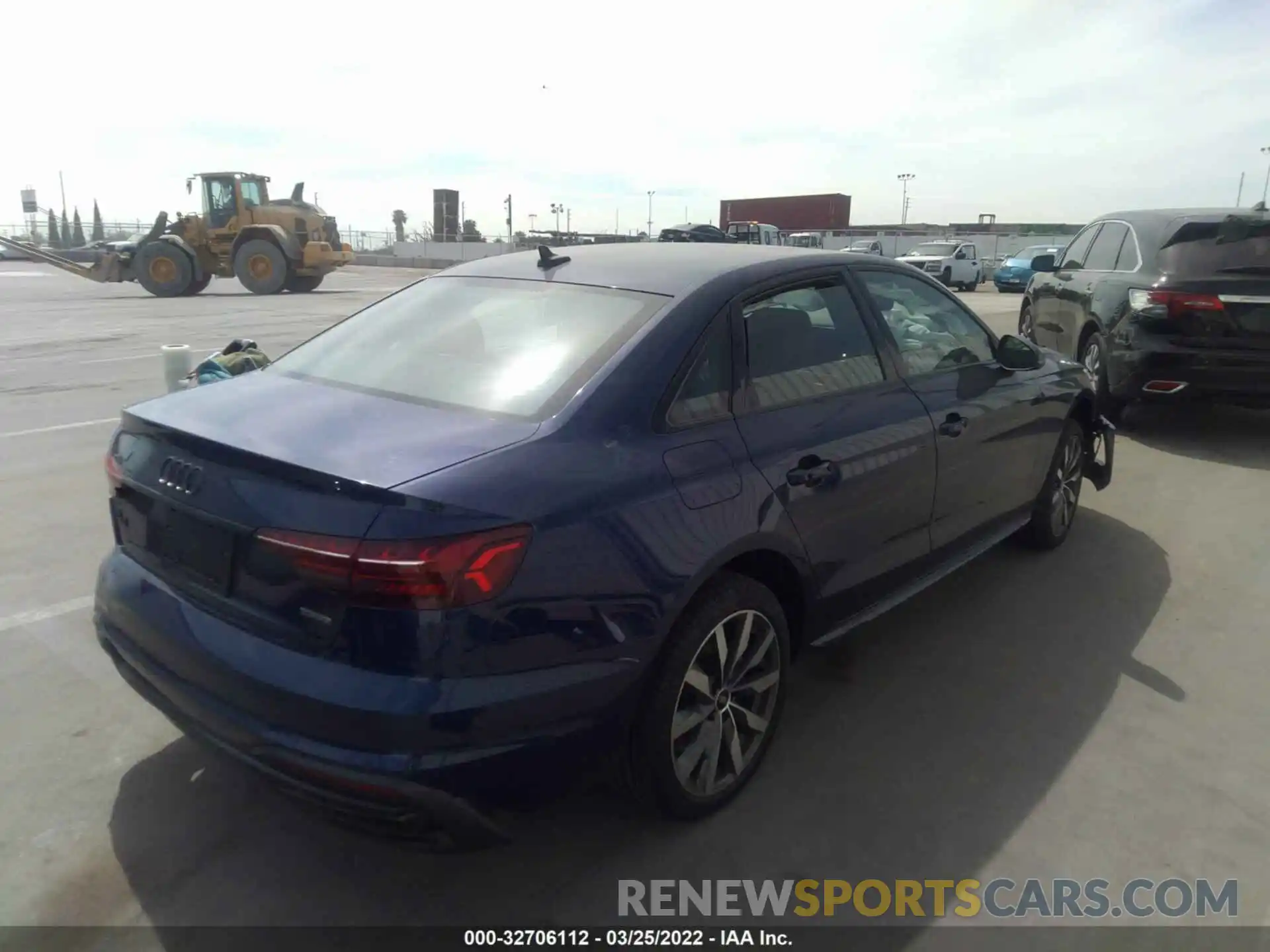 4 Photograph of a damaged car WAUBBAF49NA006610 AUDI A4 SEDAN 2022