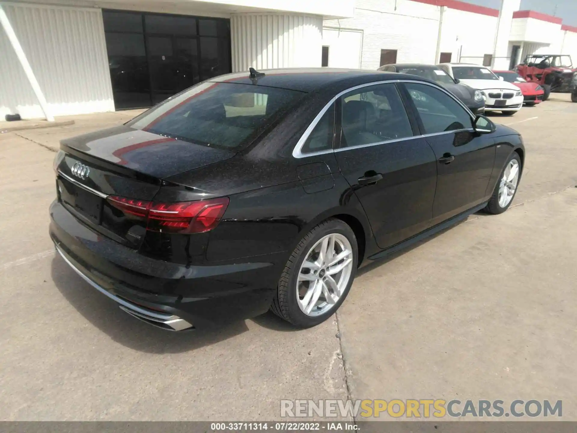 4 Photograph of a damaged car WAUEAAF40NN011767 AUDI A4 SEDAN 2022