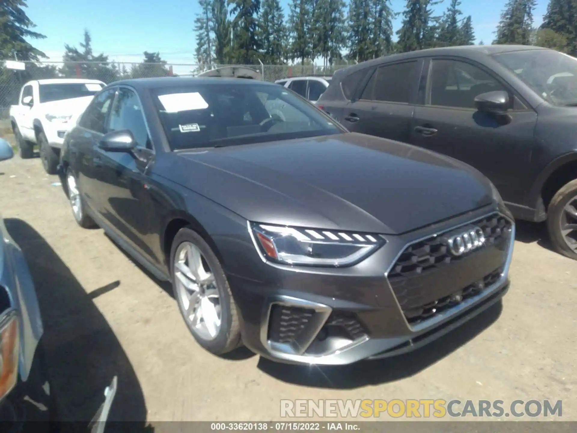 1 Photograph of a damaged car WAUEAAF40NN011803 AUDI A4 SEDAN 2022