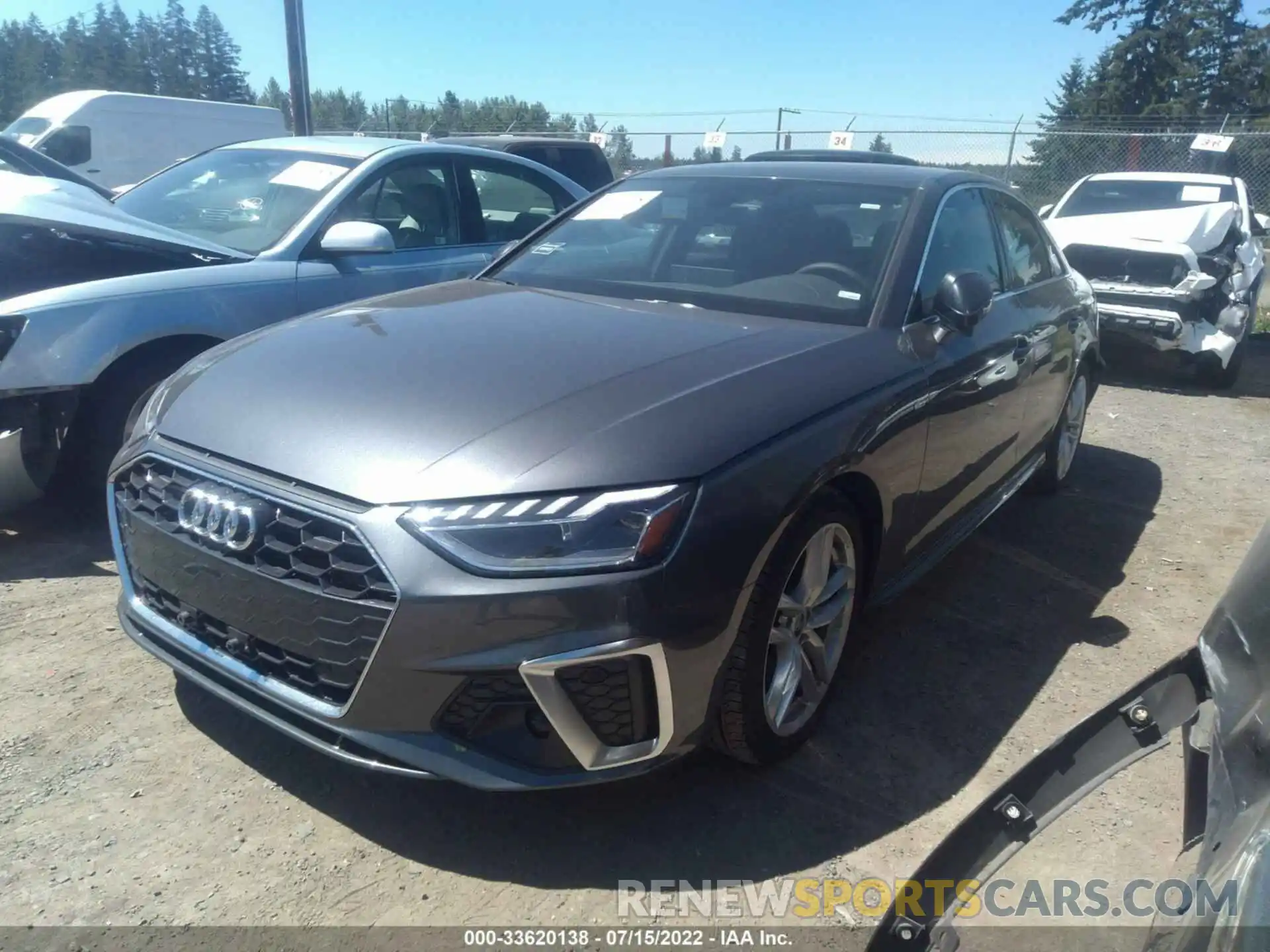 2 Photograph of a damaged car WAUEAAF40NN011803 AUDI A4 SEDAN 2022