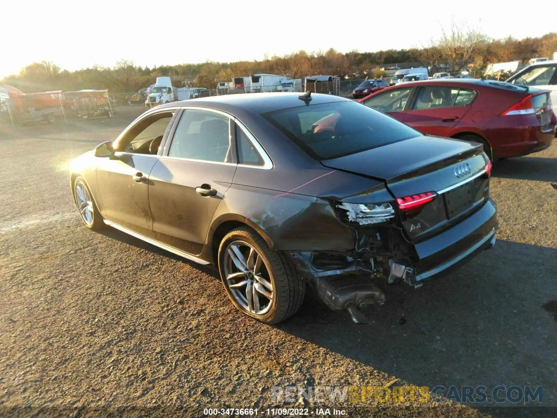 3 Фотография поврежденного автомобиля WAUEAAF41NN013446 AUDI A4 SEDAN 2022