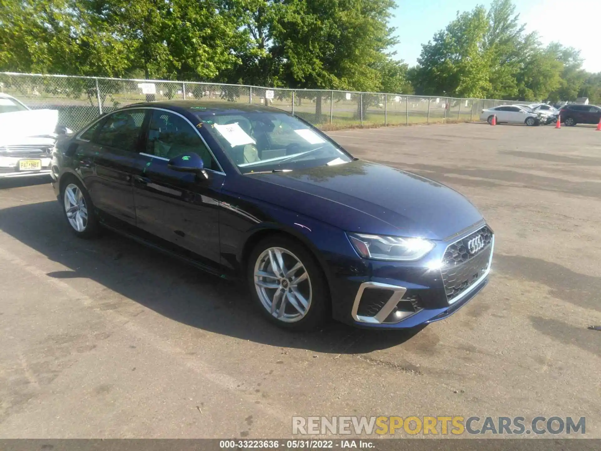 1 Фотография поврежденного автомобиля WAUEAAF43NA022043 AUDI A4 SEDAN 2022