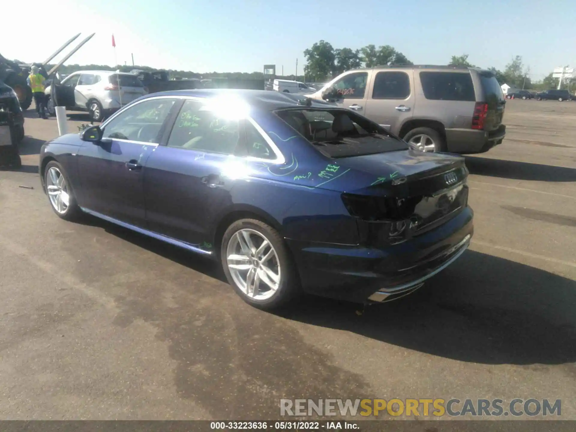 3 Photograph of a damaged car WAUEAAF43NA022043 AUDI A4 SEDAN 2022