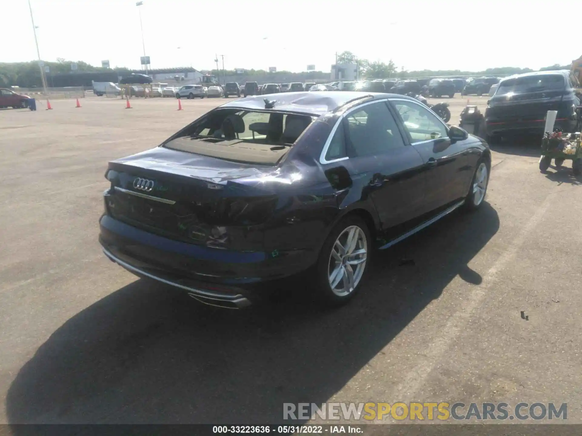 4 Photograph of a damaged car WAUEAAF43NA022043 AUDI A4 SEDAN 2022