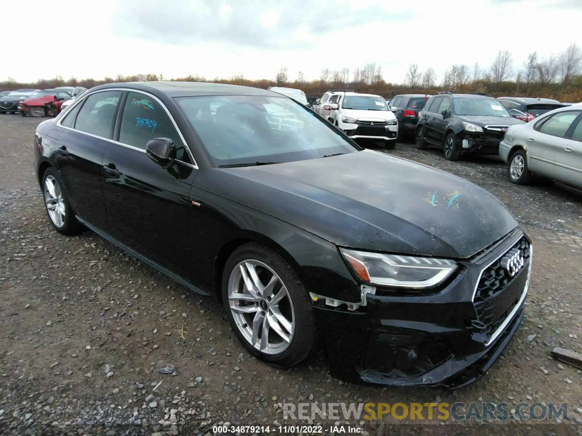 1 Photograph of a damaged car WAUEAAF44NN008872 AUDI A4 SEDAN 2022