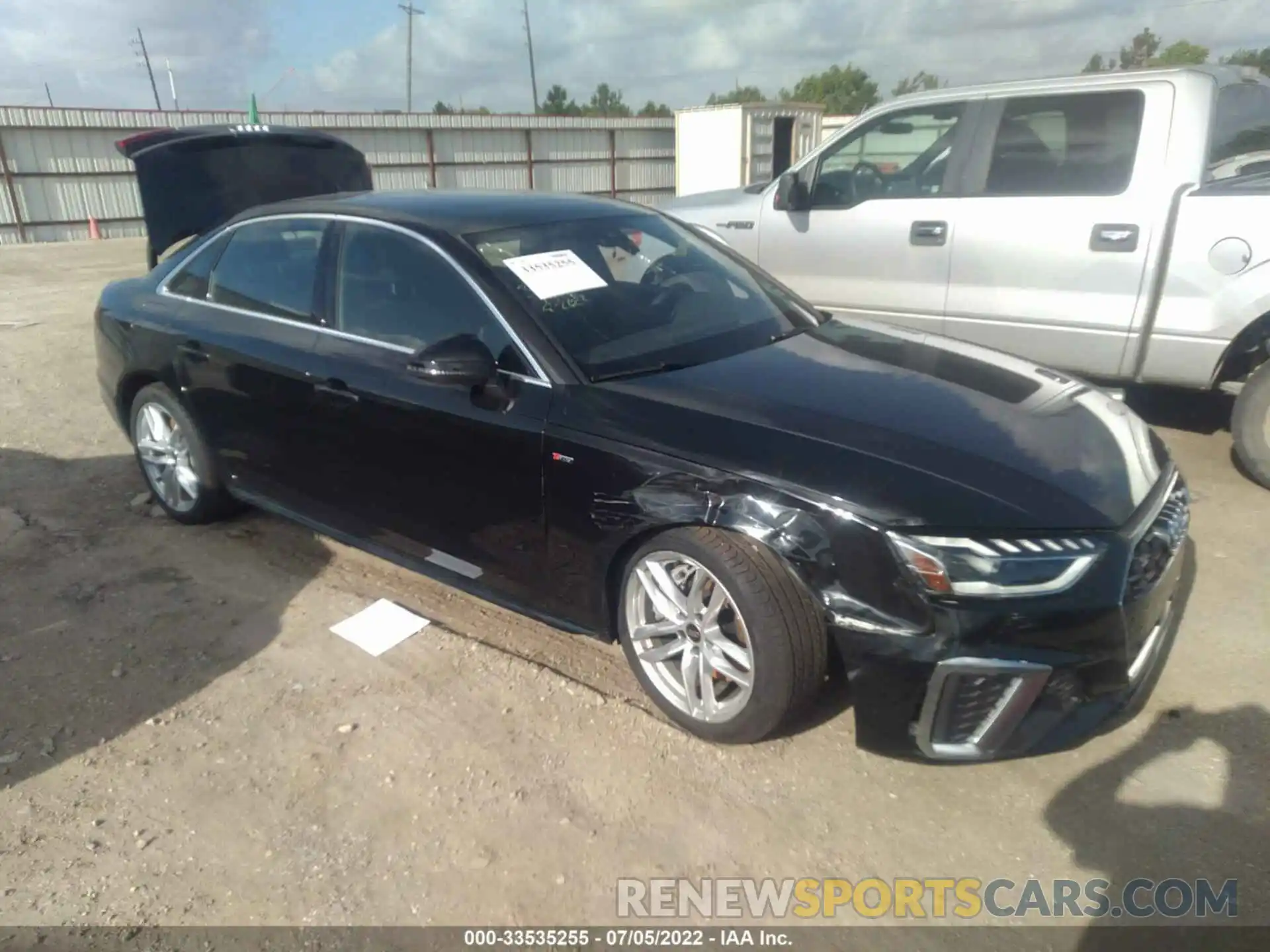 1 Photograph of a damaged car WAUEAAF46NN008890 AUDI A4 SEDAN 2022