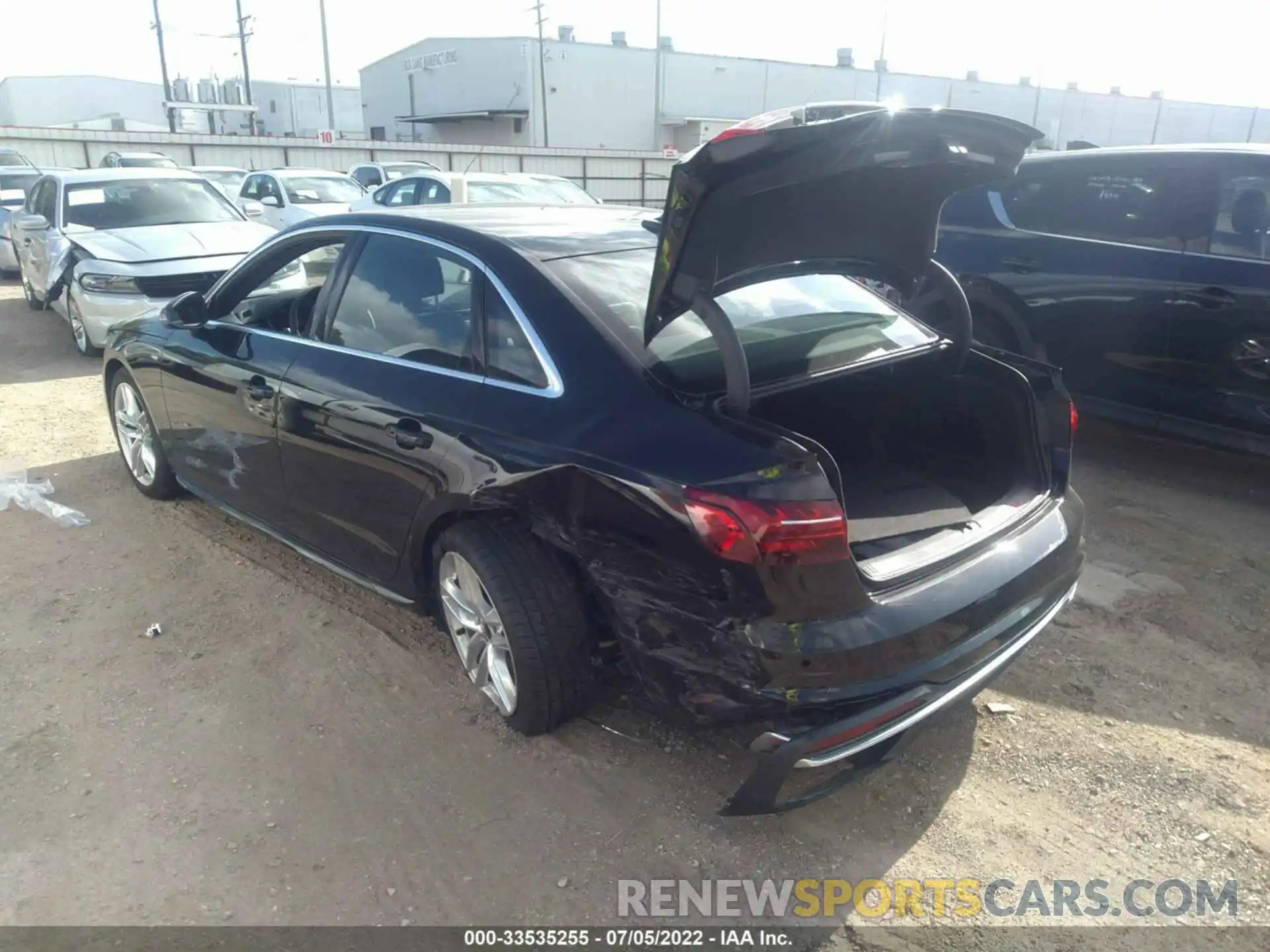 3 Photograph of a damaged car WAUEAAF46NN008890 AUDI A4 SEDAN 2022