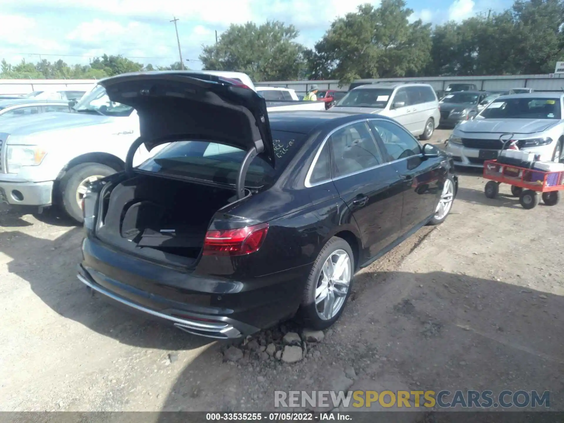 4 Photograph of a damaged car WAUEAAF46NN008890 AUDI A4 SEDAN 2022