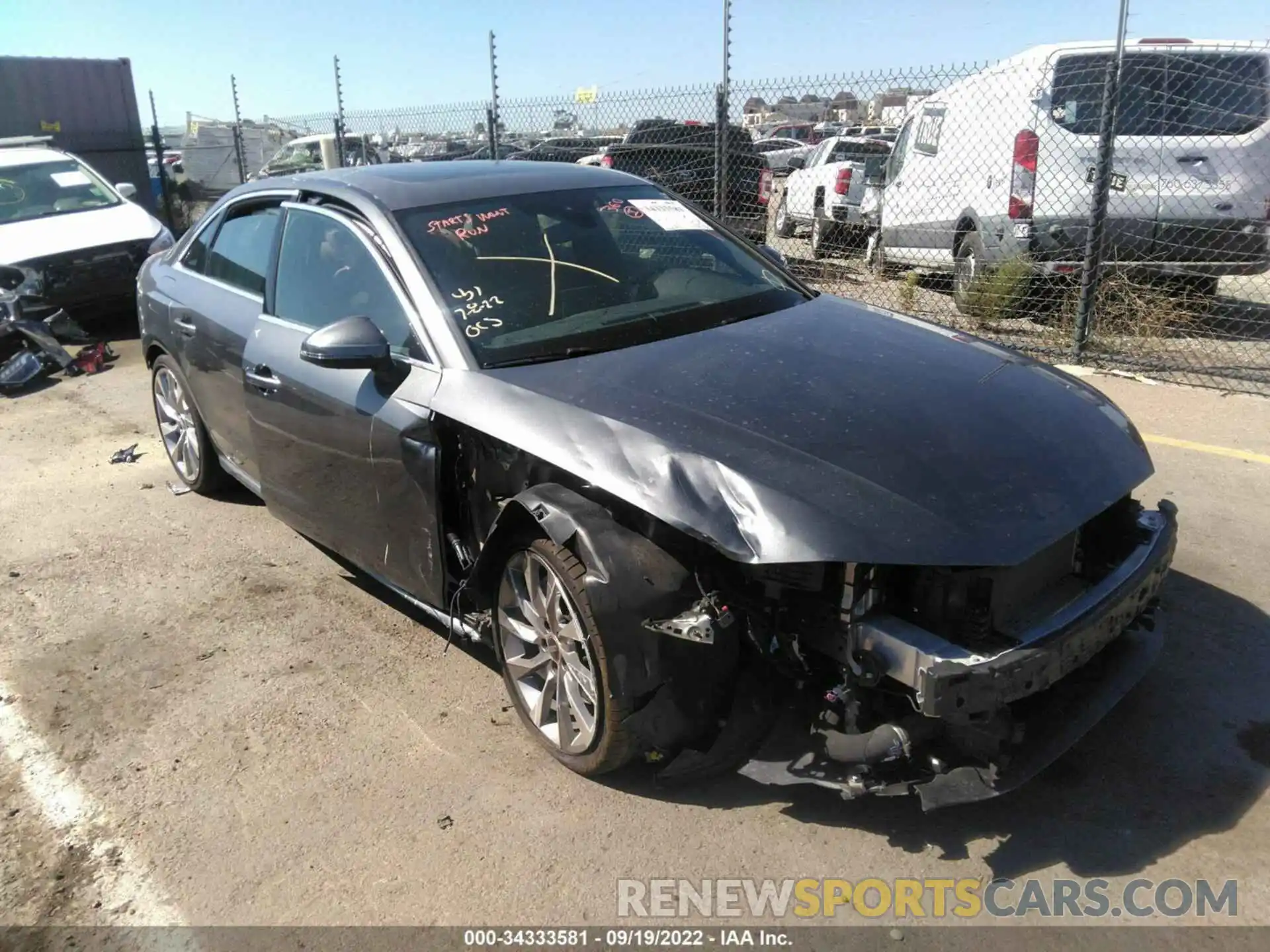 6 Photograph of a damaged car WAUEAAF47NN007621 AUDI A4 SEDAN 2022