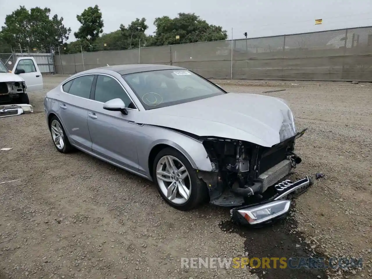 1 Photograph of a damaged car WAUANCF50KA058761 AUDI A5 2019