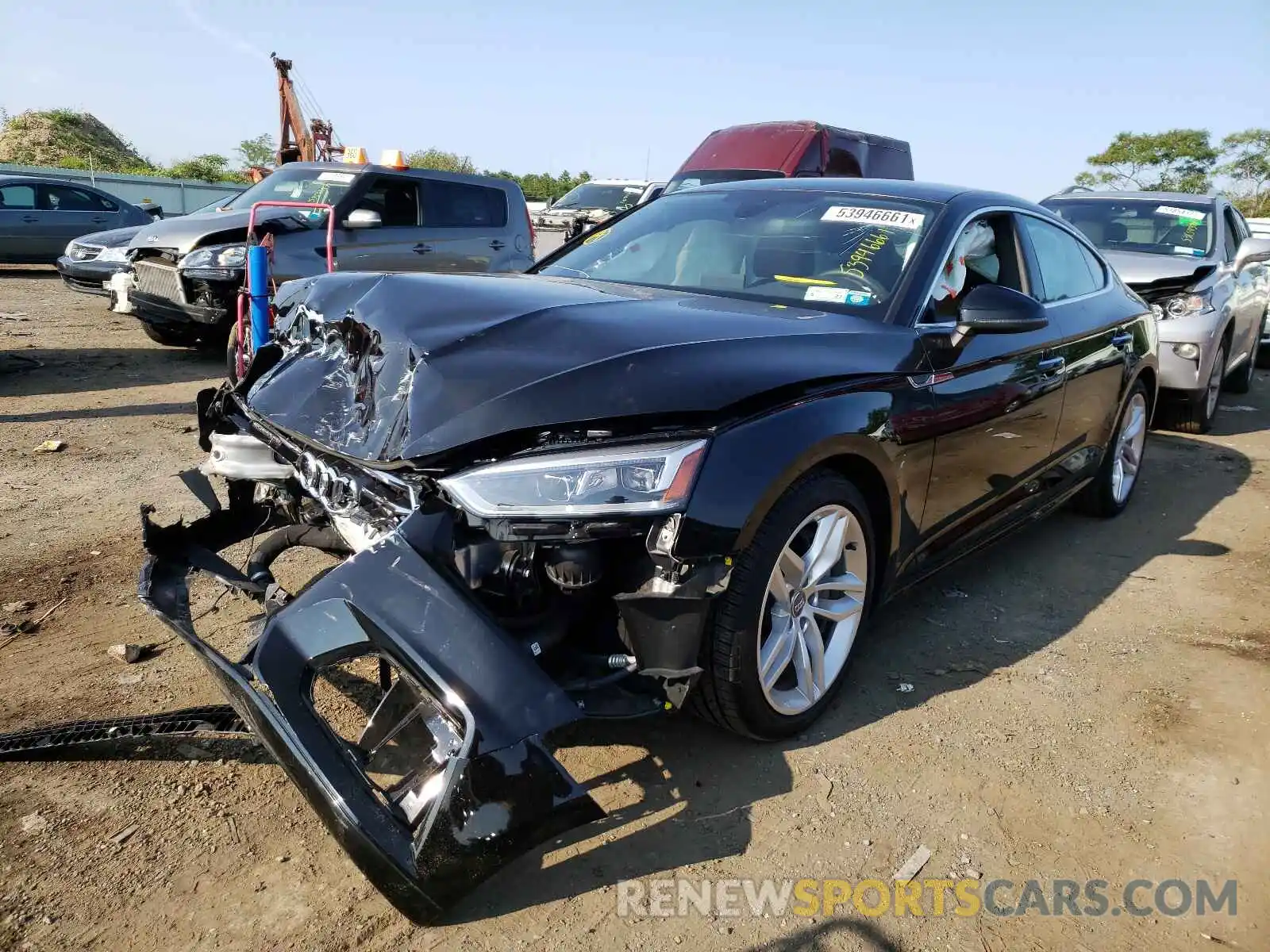 2 Photograph of a damaged car WAUANCF50KA093221 AUDI A5 2019