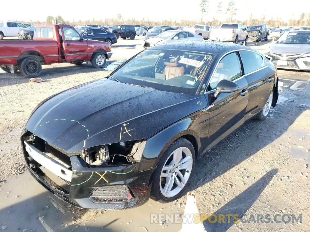 2 Photograph of a damaged car WAUANCF52KA024434 AUDI A5 2019