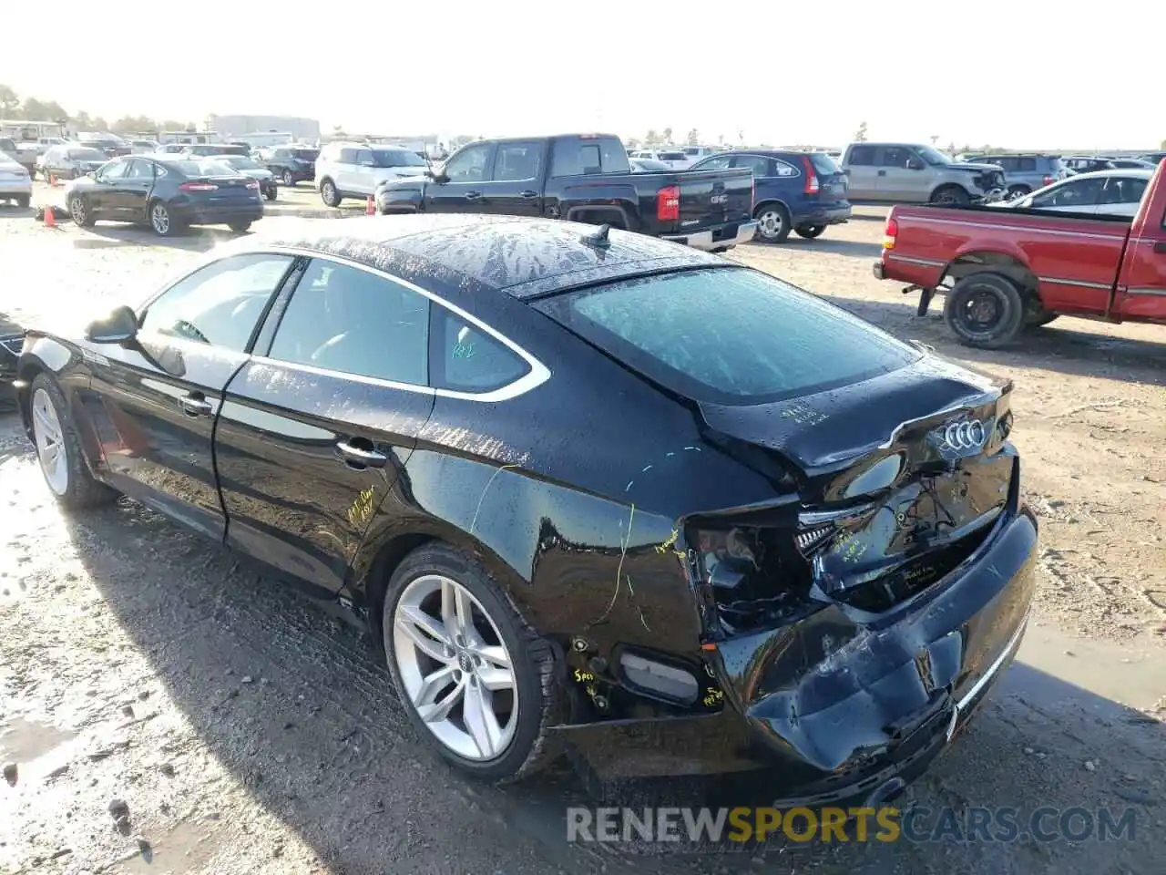 3 Photograph of a damaged car WAUANCF52KA024434 AUDI A5 2019